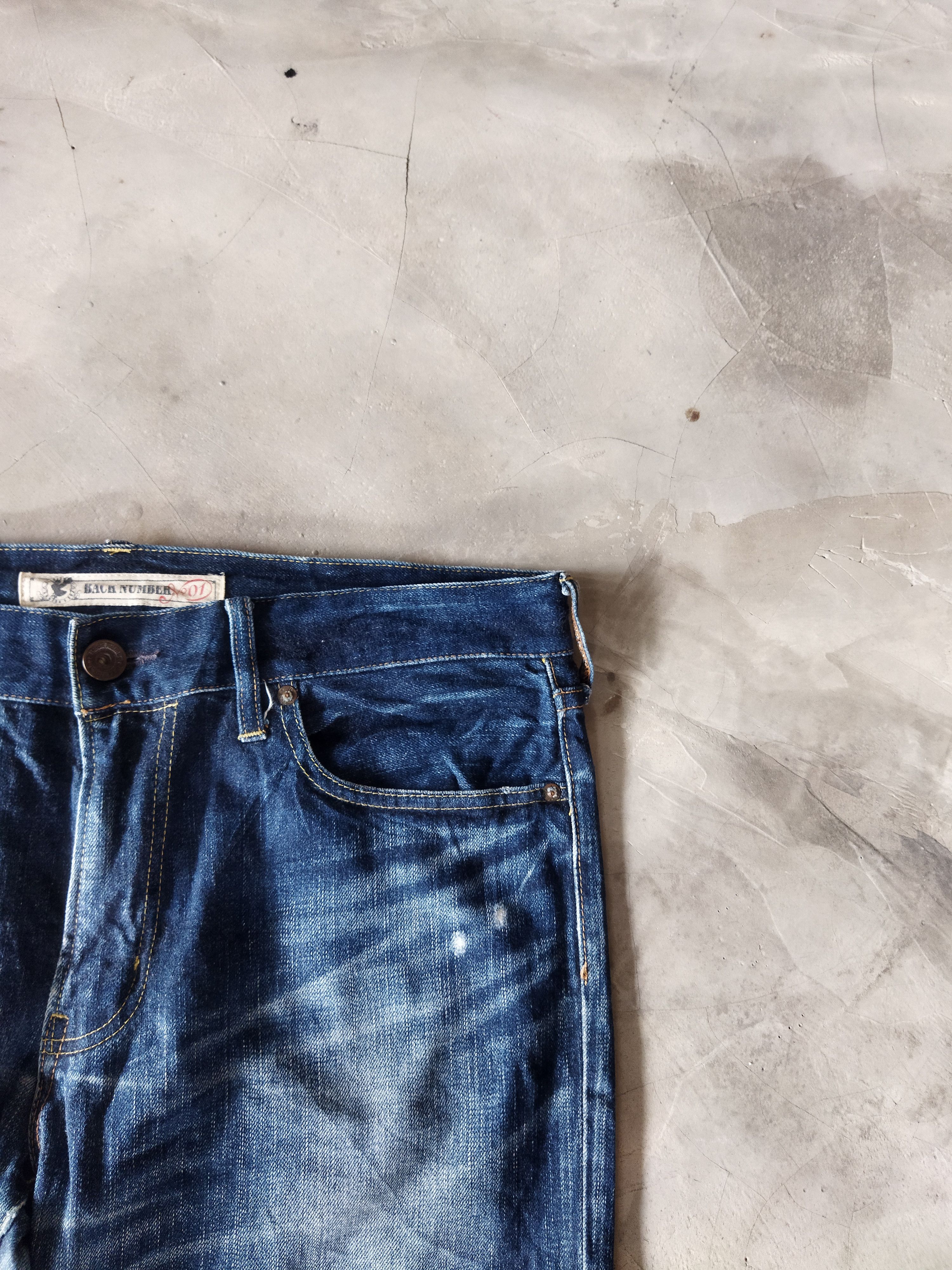 Vintage VINTAGE BACK NUMBER DISTRESSED BLUE JEANS PANTS Size US 36 / EU 52 - 5 Thumbnail