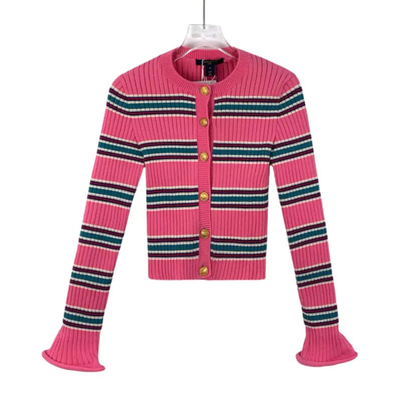 Louis Vuitton Louis Vuitton Pink Wool Cardigan for Women 0089 Size M / US 6-8 / IT 42-44 - 1 Thumbnail