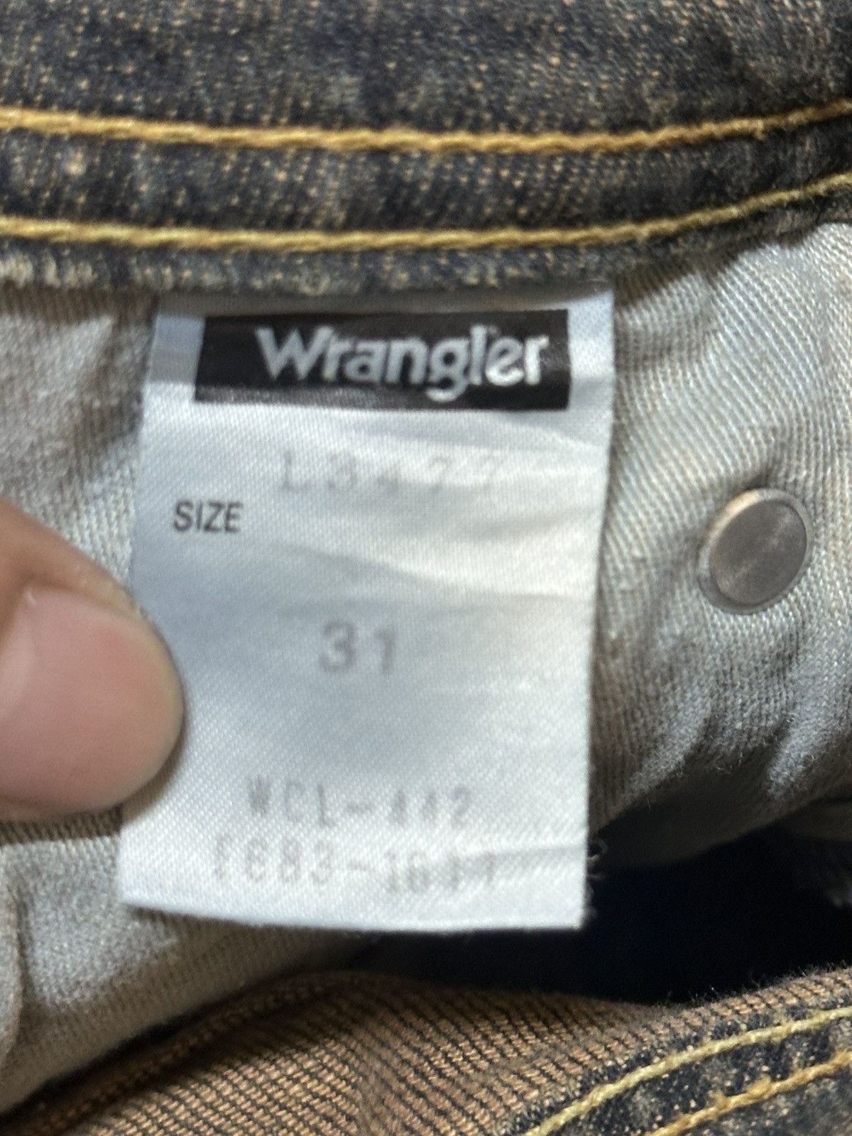 Japanese Brand Wrangler Vintage Baggy Loose Style With Faded Wash Size US 30 / EU 46 - 9 Thumbnail