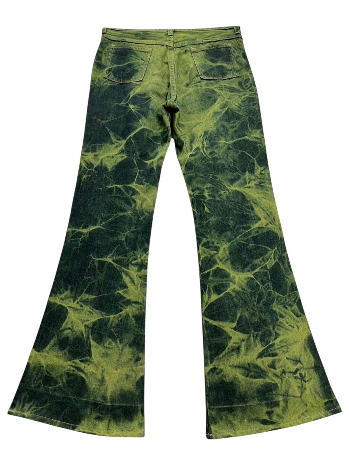 Wrangler 🔥Vintage WRANGLER TieDye Buttonfly Bush Pants Super FLARE Size US 30 / EU 46 - 3 Thumbnail