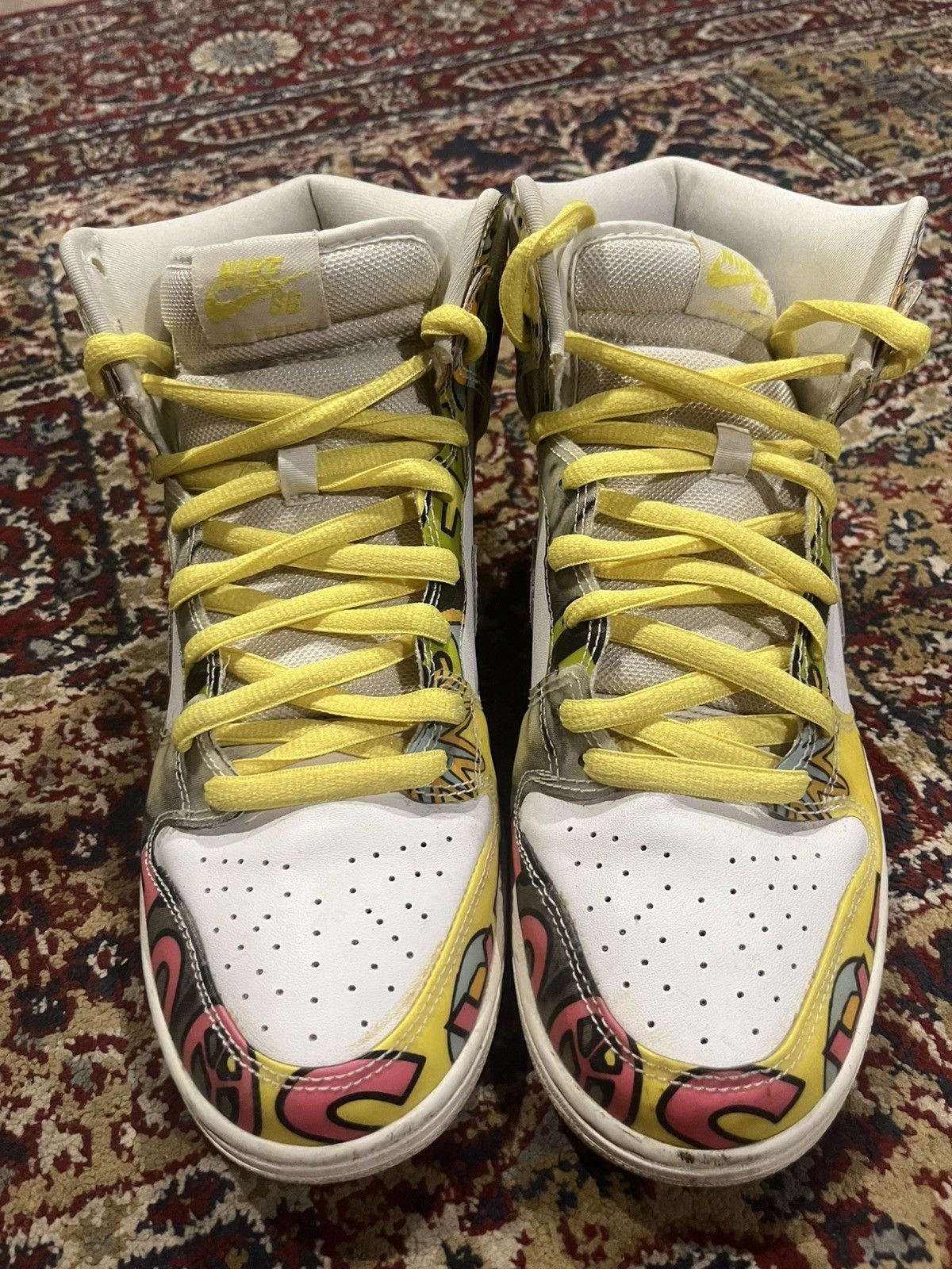 Nike 2015 Nike High Top ‘De La Soul’ Dunks Size US 9.5 / EU 42-43 - 7 Thumbnail