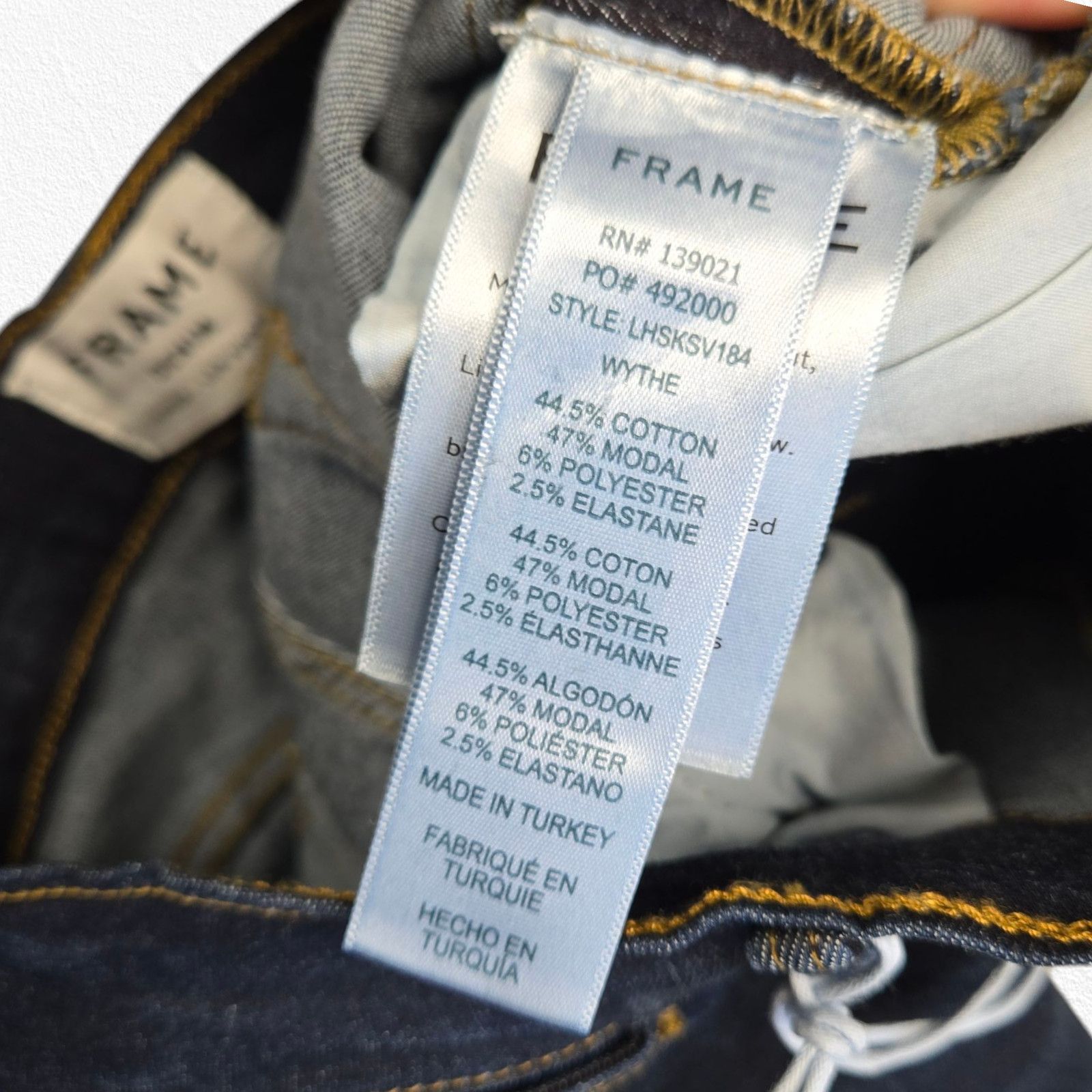 Frame FRAME Dark Wash High Waisted Le High Skinny Jeans Size 24 Size 24" / US 00 / IT 34 - 11 Thumbnail