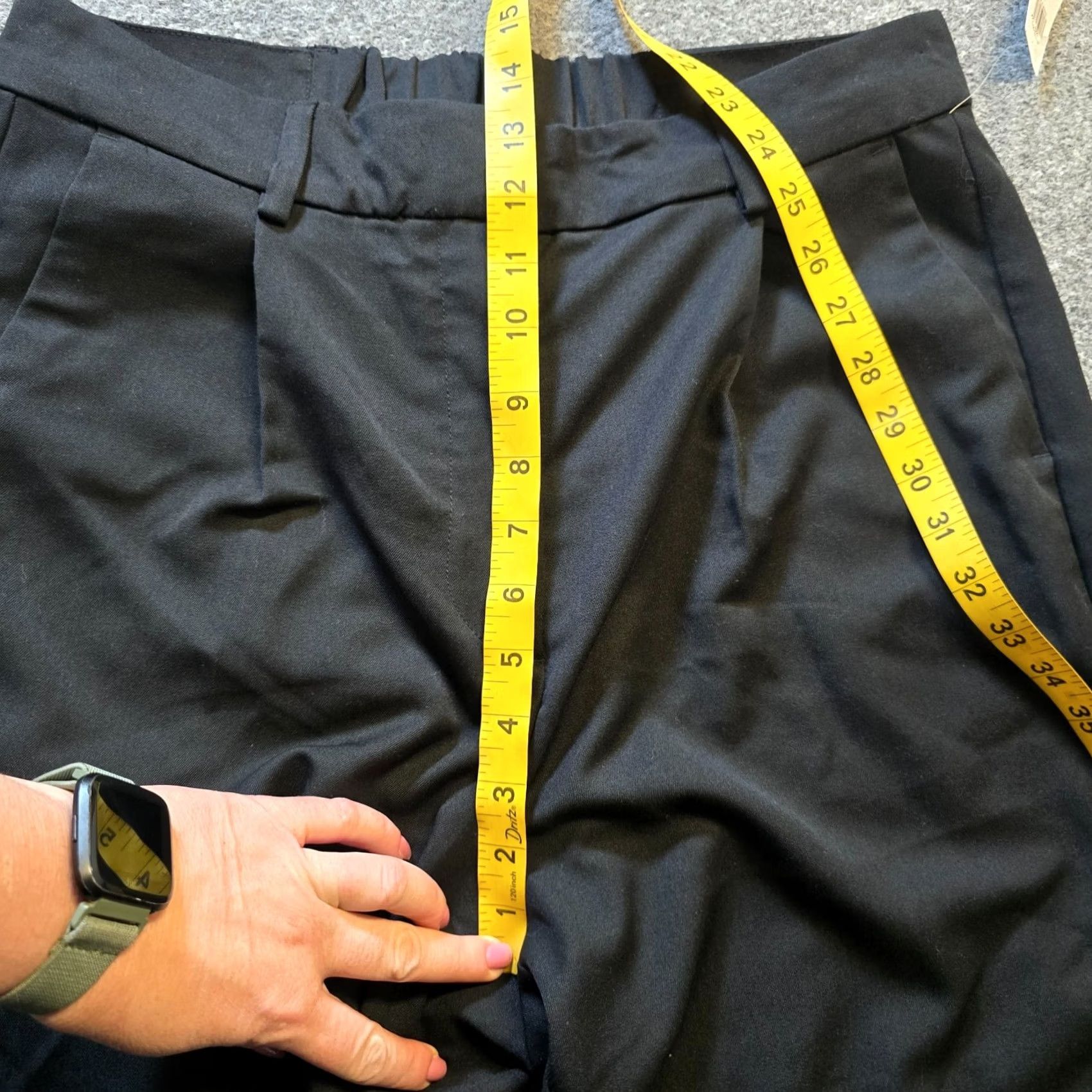 Old Navy Old Navy Pants Womens Large Black Wide-Leg Pleated High Rise Career/Workwear Dress Pants Size 36" / US 14 / IT 50 - 7 Thumbnail