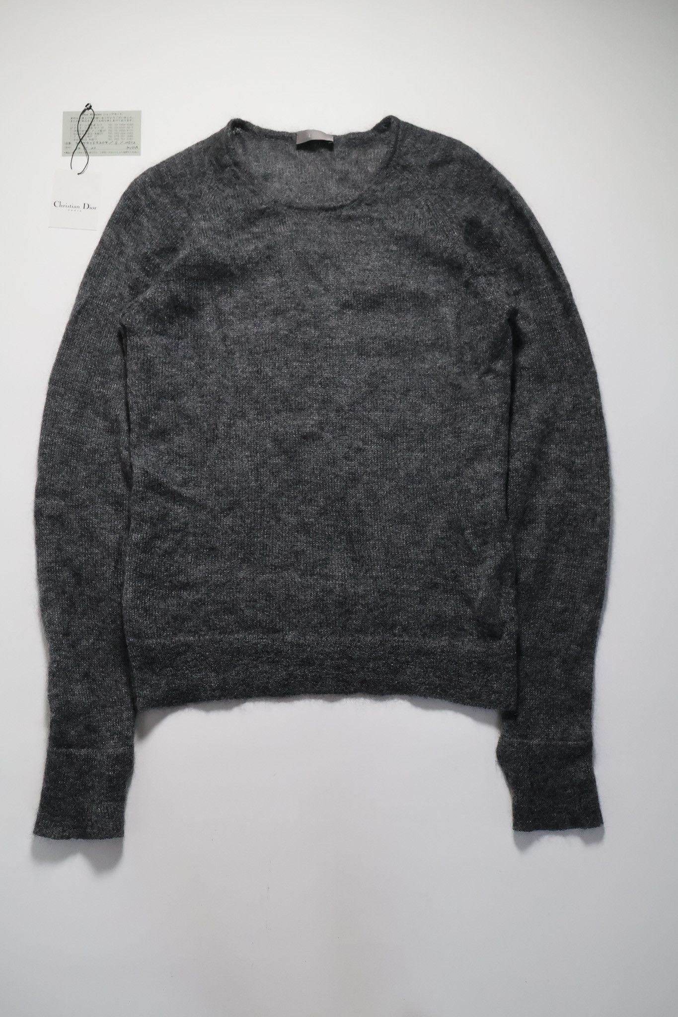 04aw Dior HOMME クラッシュ　ニット victim期 正規 DIOR HOMME 04AW VICTIM期 slash V-neck knit wool 100