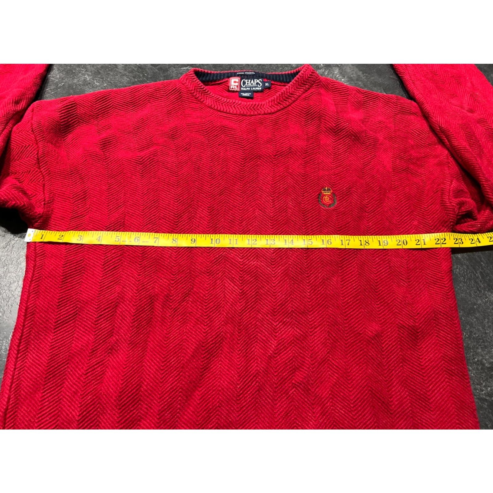 Chaps **Red Chaps Ralph Lauren Mens Nautical Long Sleeve Sweater XL** User: **Ralph Lauren Red Chaps Mens Nautical Long Sleeve Sweater XL** Size US XL / EU 56 / 4 - 6 Thumbnail