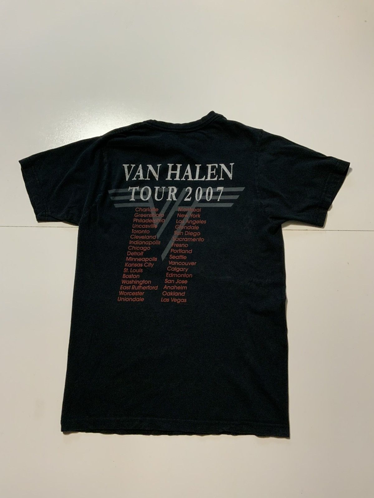 Band Tees Van Halen David Lee Roth Reunion 2007 Tour Concert T-Shirt Size US S / EU 44-46 / 1 - 3 Thumbnail