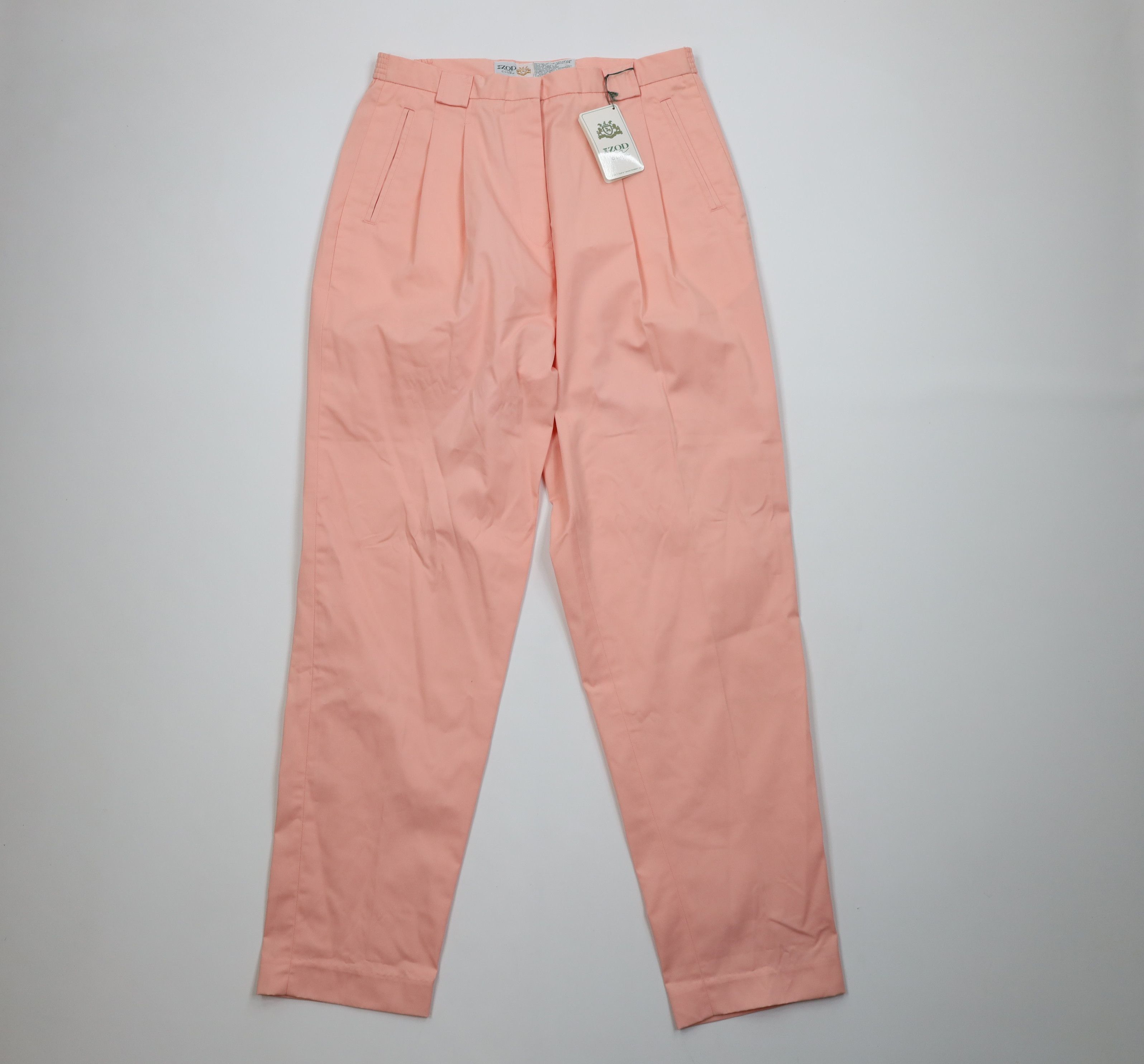 Izod Deadstock Vintage 80s 90s Izod Tennis Golf Chino Pants Pink Size 36" / US 14 / IT 50 - 1 Thumbnail