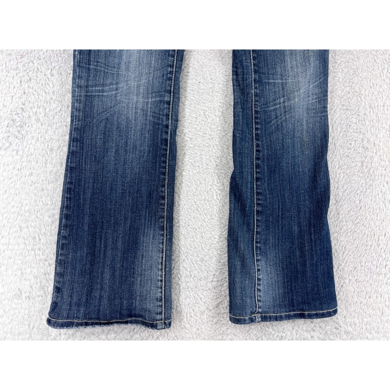 Vintage LA Idol Women Jeans Capri 9 Blue Denim Embroidered Bling Cotton Blend 5-Pocket Size 30" / US 8 / IT 44 - 5 Thumbnail