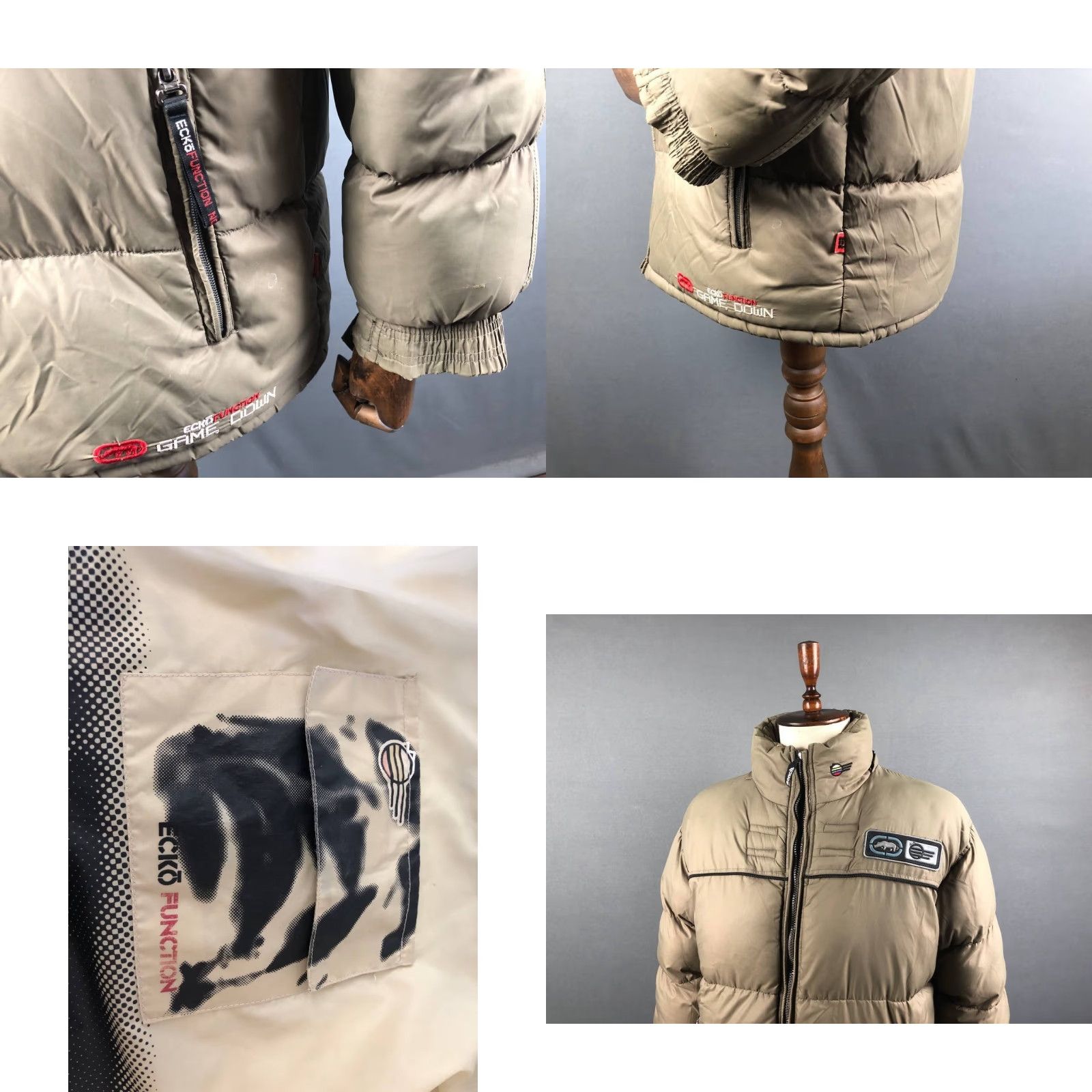 Ecko Unltd. Ecko Unltd. Jacket Mens Padded Nylon Brown Vintage Function Size S Long Sleeve Coat/Coat Style Size US S / EU 44-46 / 1 - 8 Thumbnail