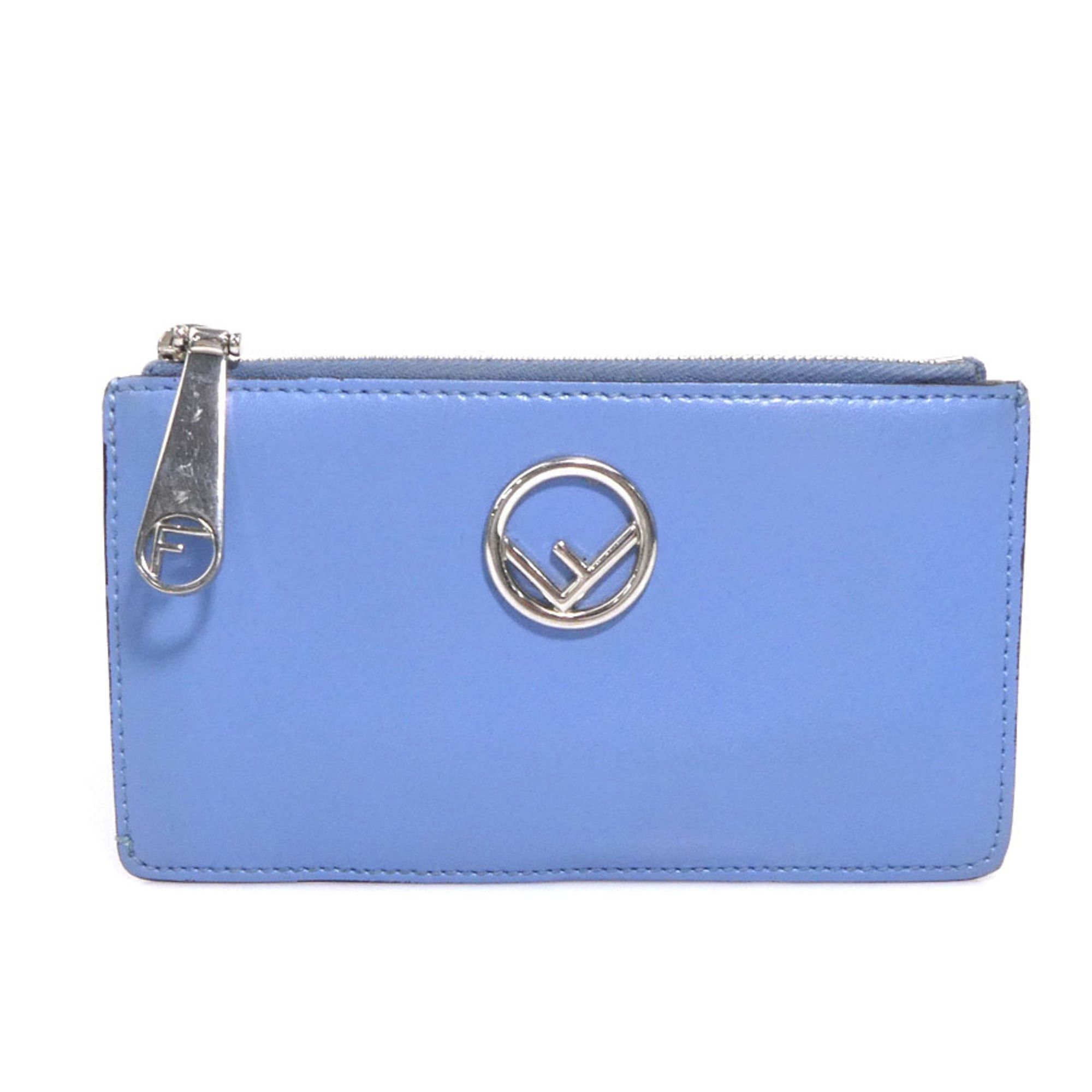 Fendi FENDI F-Is Leather Wallet with Coin Purse, Blue, Women's, 8M0348 A0KK, h31853g Size ONE SIZE - 1 Thumbnail