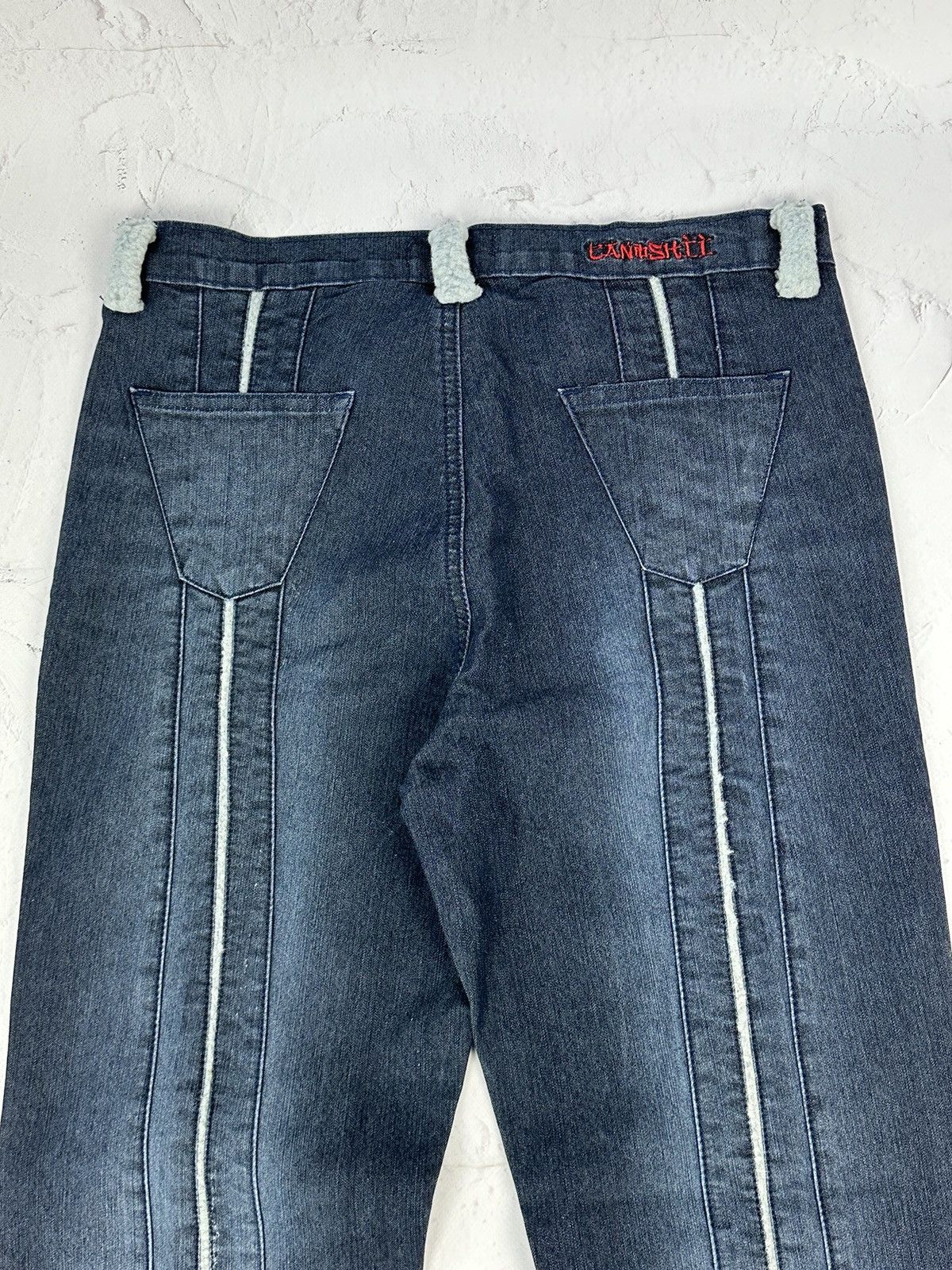 Vintage Y2K Vintage Distressed Flared Jeans Size 30" / US 8 / IT 44 - 9 Thumbnail