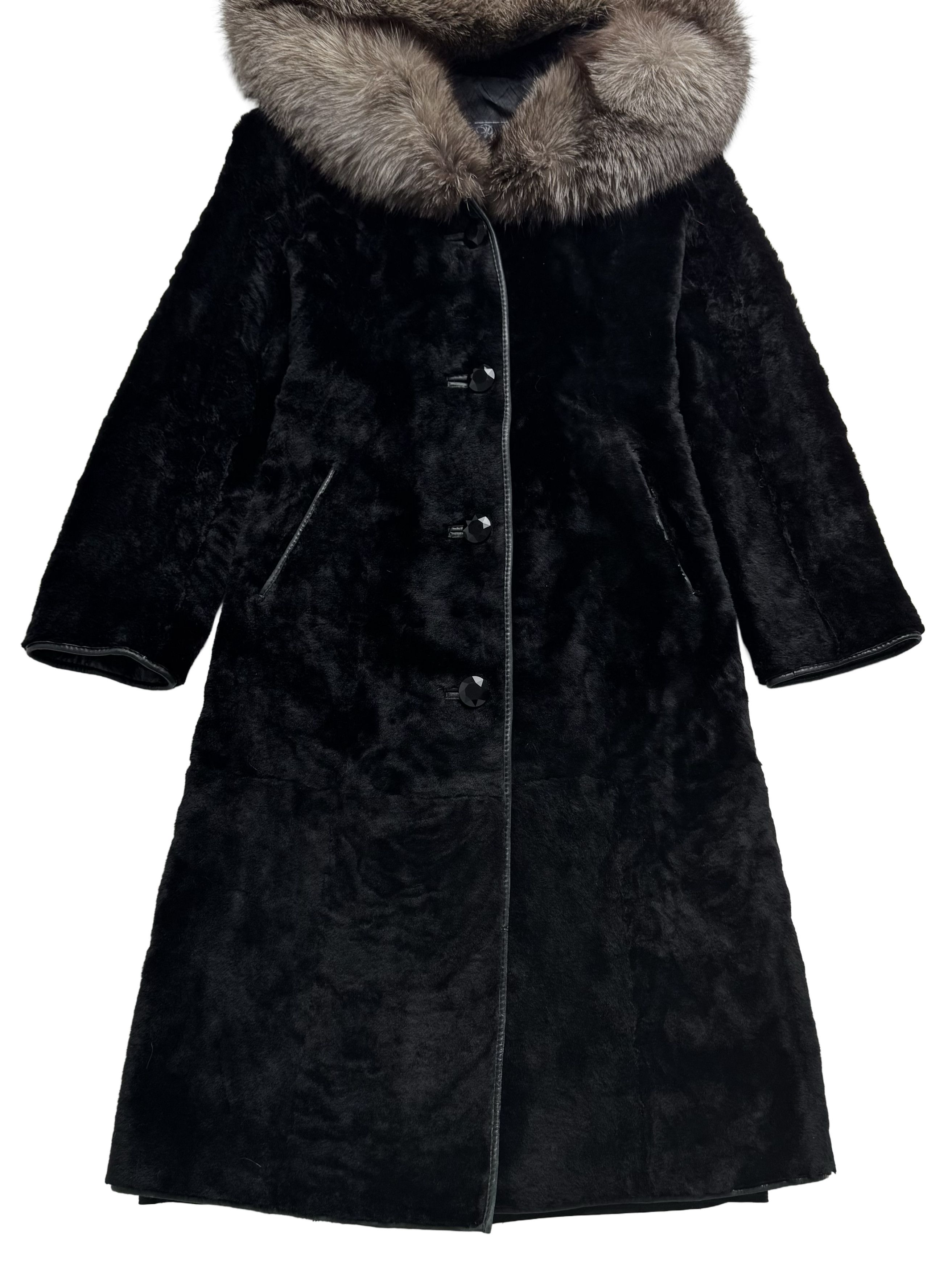 Vintage Vintage Real Sheepskin Hooded Coat Size S / US 4 / IT 40 - 8 Thumbnail