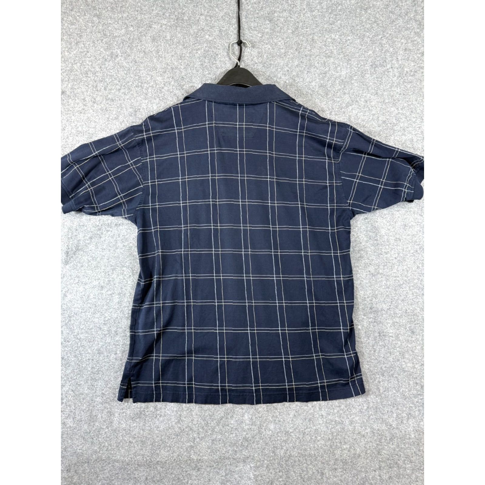 Wrangler VINTAGE Wrangler George Strait Polo Shirt Mens M Navy Blue Plaid Short Sleeve Size US M / EU 48-50 / 2 - 7 Thumbnail