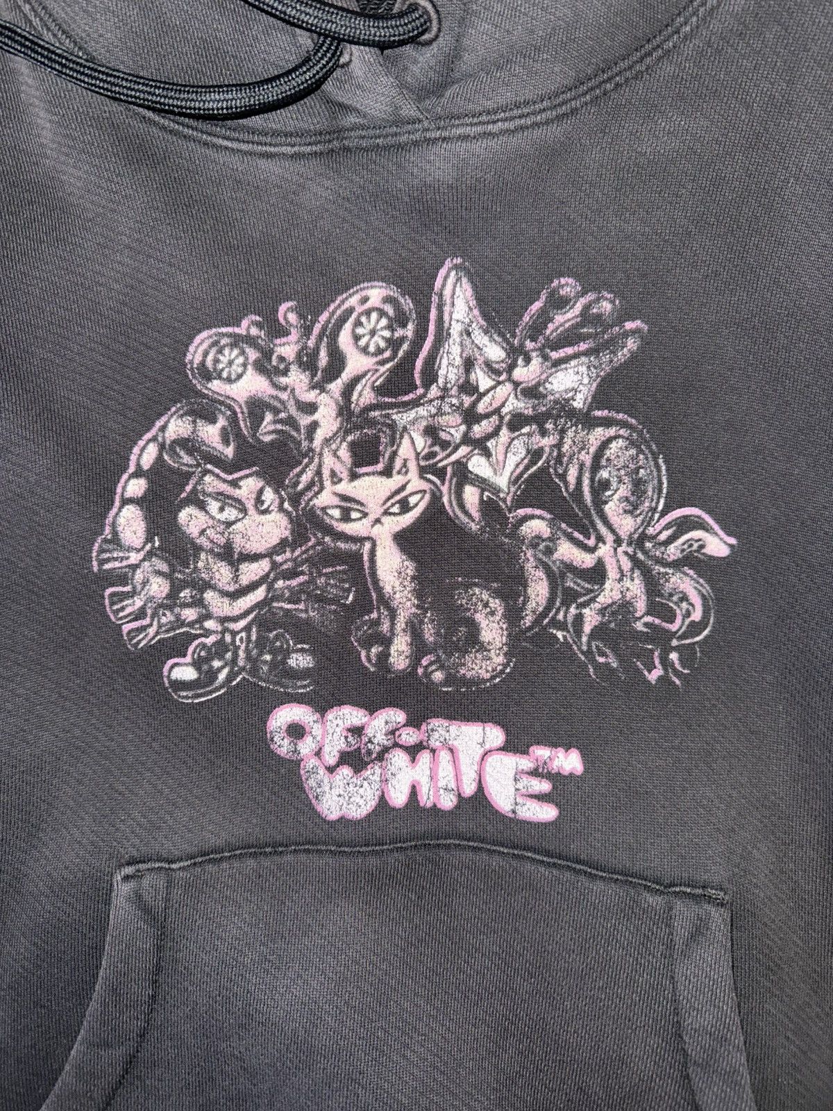 Off-White Off White “Washed Characters” Hoodie Size US S / EU 44-46 / 1 - 3 Thumbnail