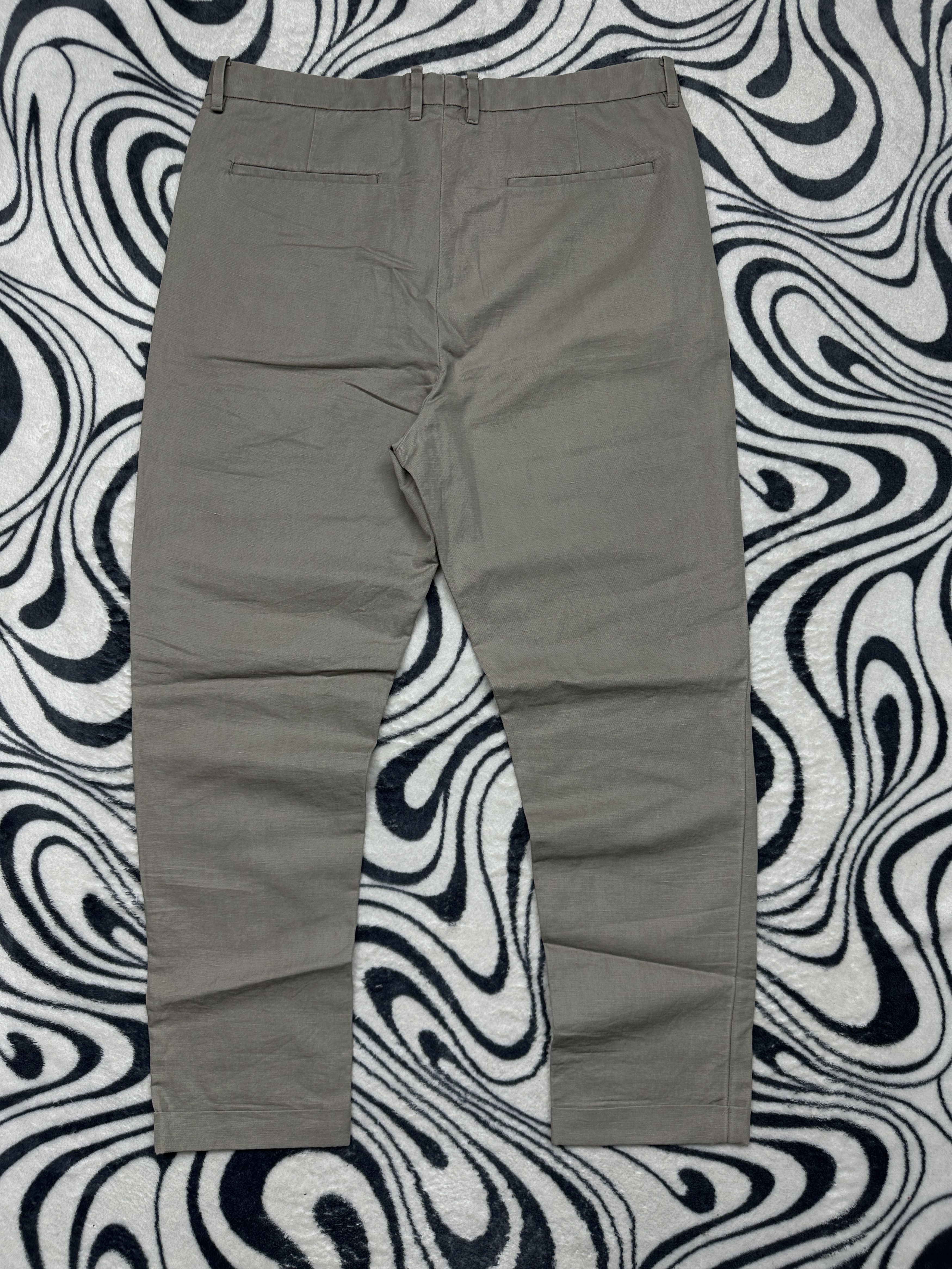 Allsaints AllSaints Drayson Mens LINEN Chino Pants Trouser Size US 30 / EU 46 - 5 Thumbnail