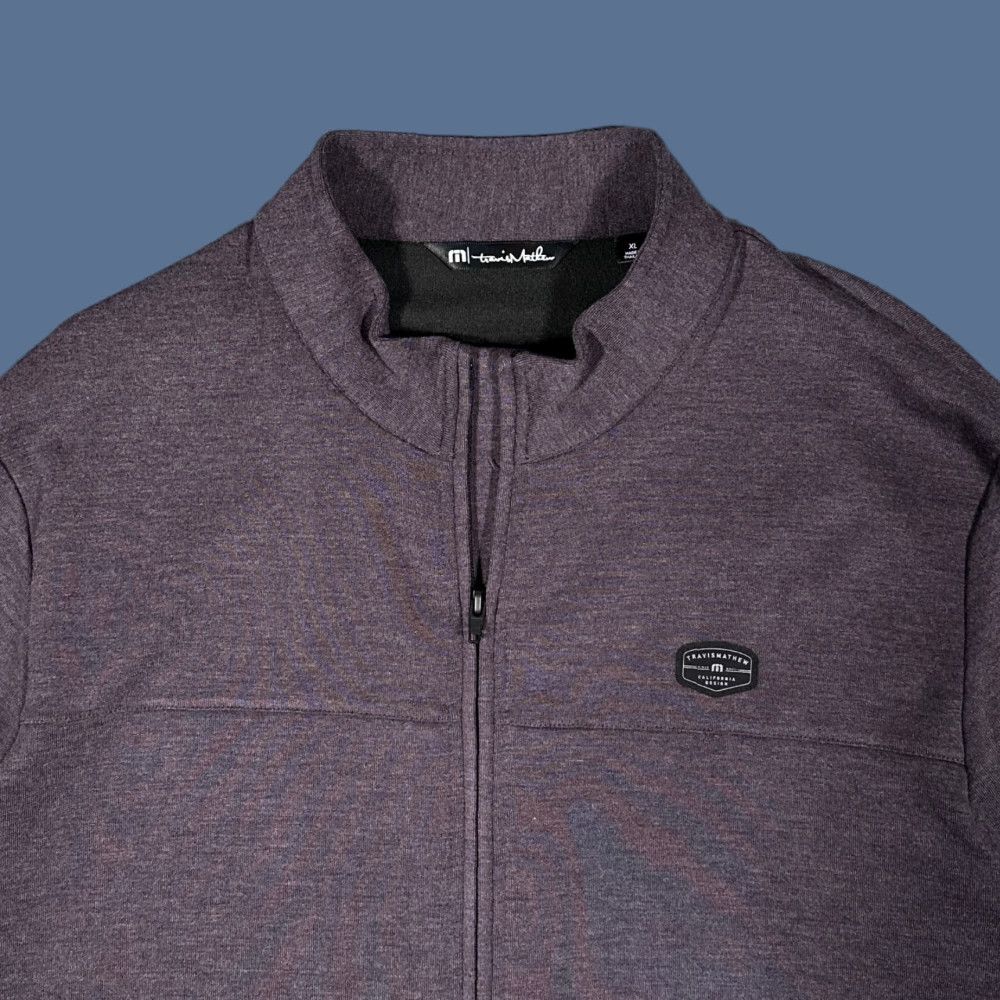 TravisMathew Travis Mathew Jacket Mens XL Heather Purple Full Zip Size US XL / EU 56 / 4 - 1 Thumbnail
