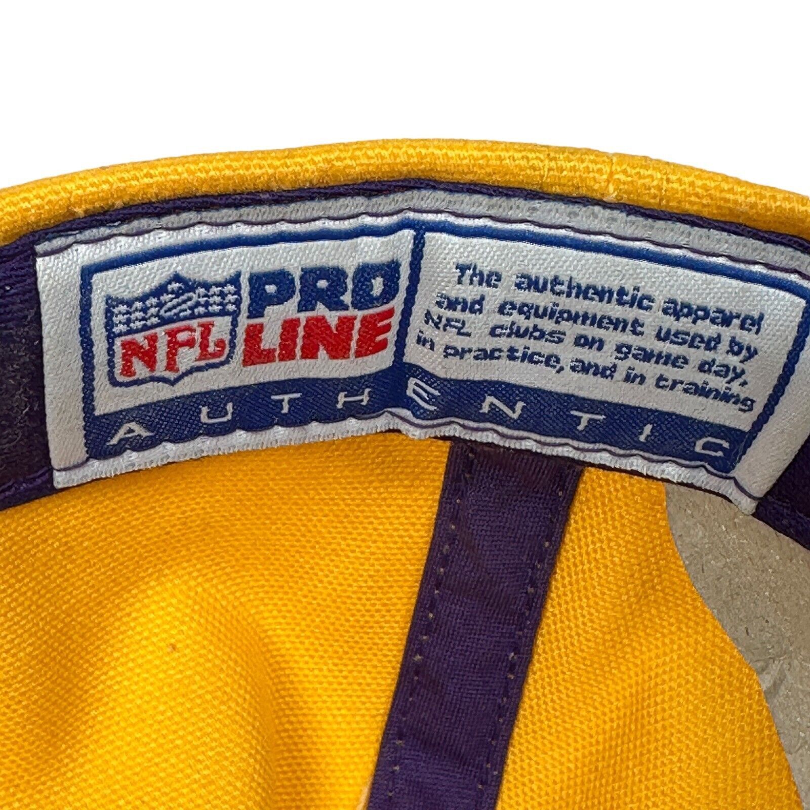 Reebok Minnesota Vikings Hat Retro Reebok Cap Men's Yellow Cotton Size ONE SIZE - 8 Thumbnail