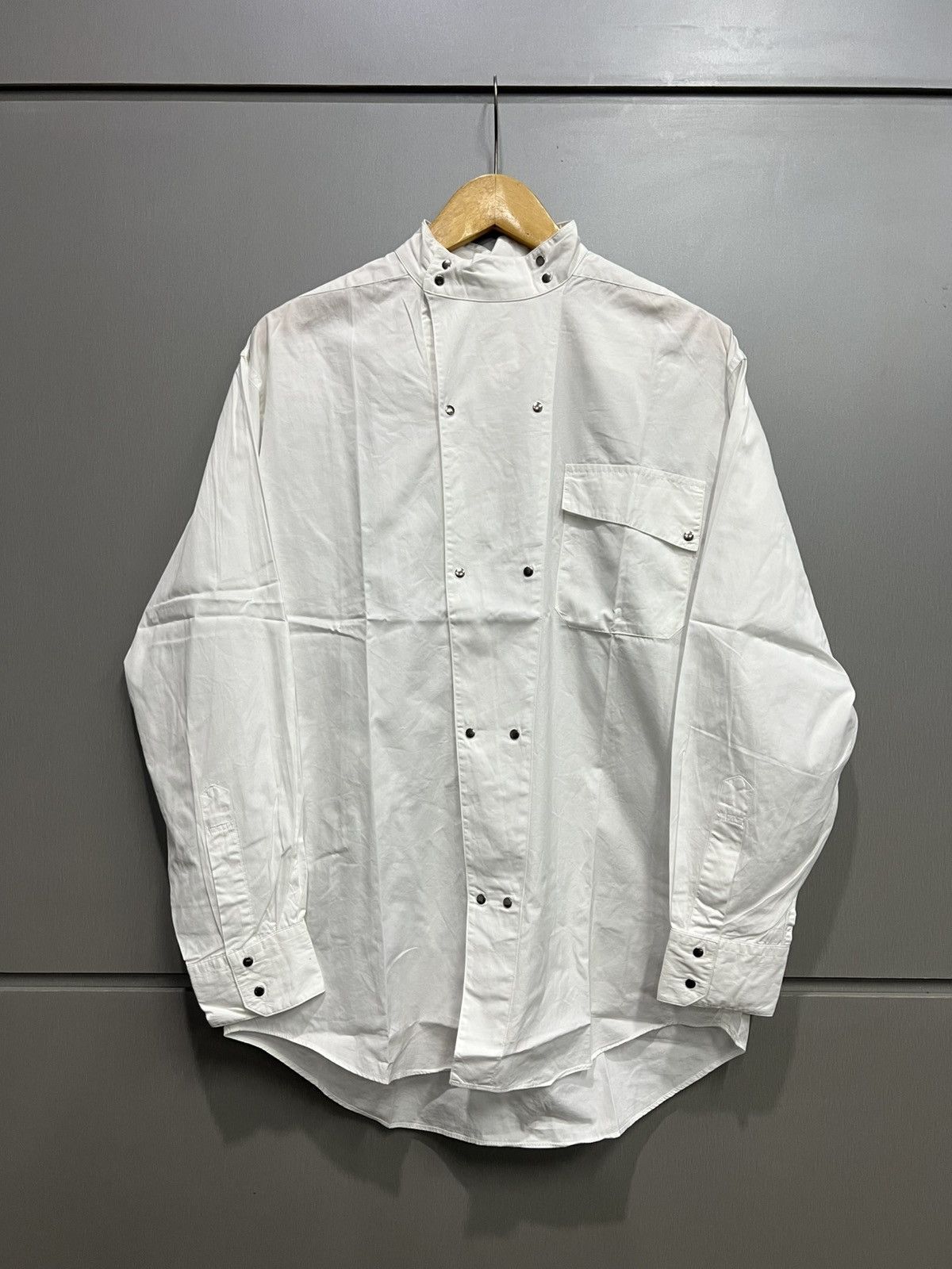 Thierry Mugler OG Spring 1990 Mugler Double Breasted Tailored Fencing Shirt Size US L / EU 52-54 / 3 - 1 Thumbnail