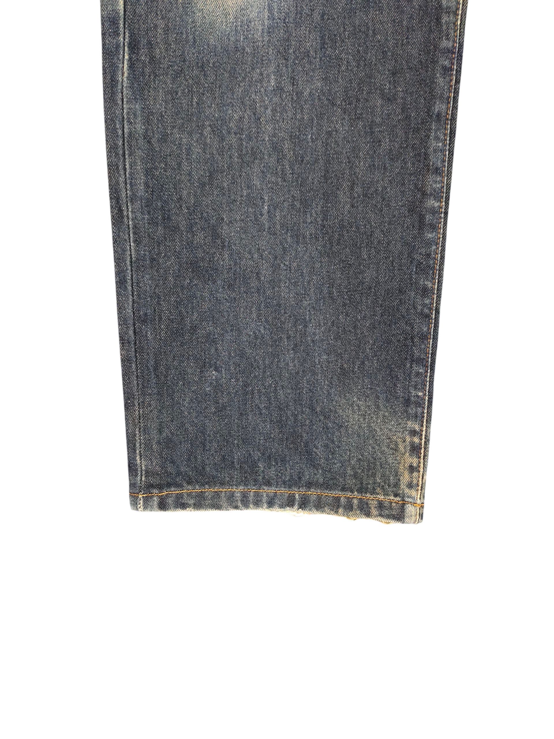 Comme des Garcons × Undercover Vintage Bobson Japan Regular Clawmark Distress Denim Jeans Size US 32 / EU 48 - 6 Thumbnail