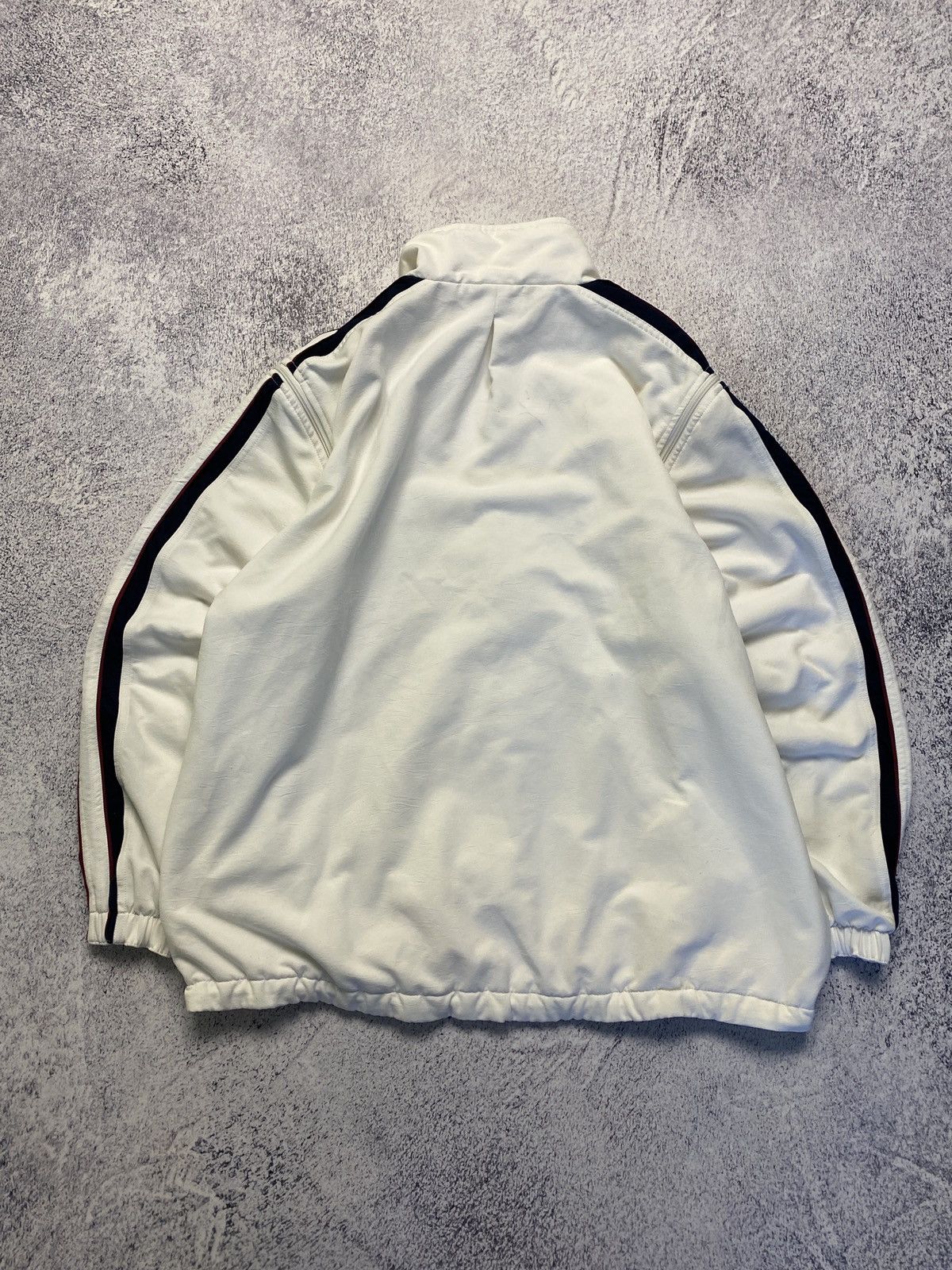 Nike × Vintage Vintage 90's Nike Court 2 in 1 White Boxy Track Jacket Drill Size US XL / EU 56 / 4 - 14 Thumbnail