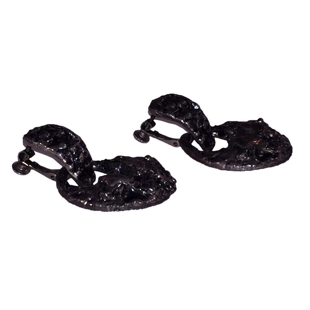 Designer Napier Brutalist Inspired Hoop Dangle Earrings Size ONE SIZE - 2 Thumbnail