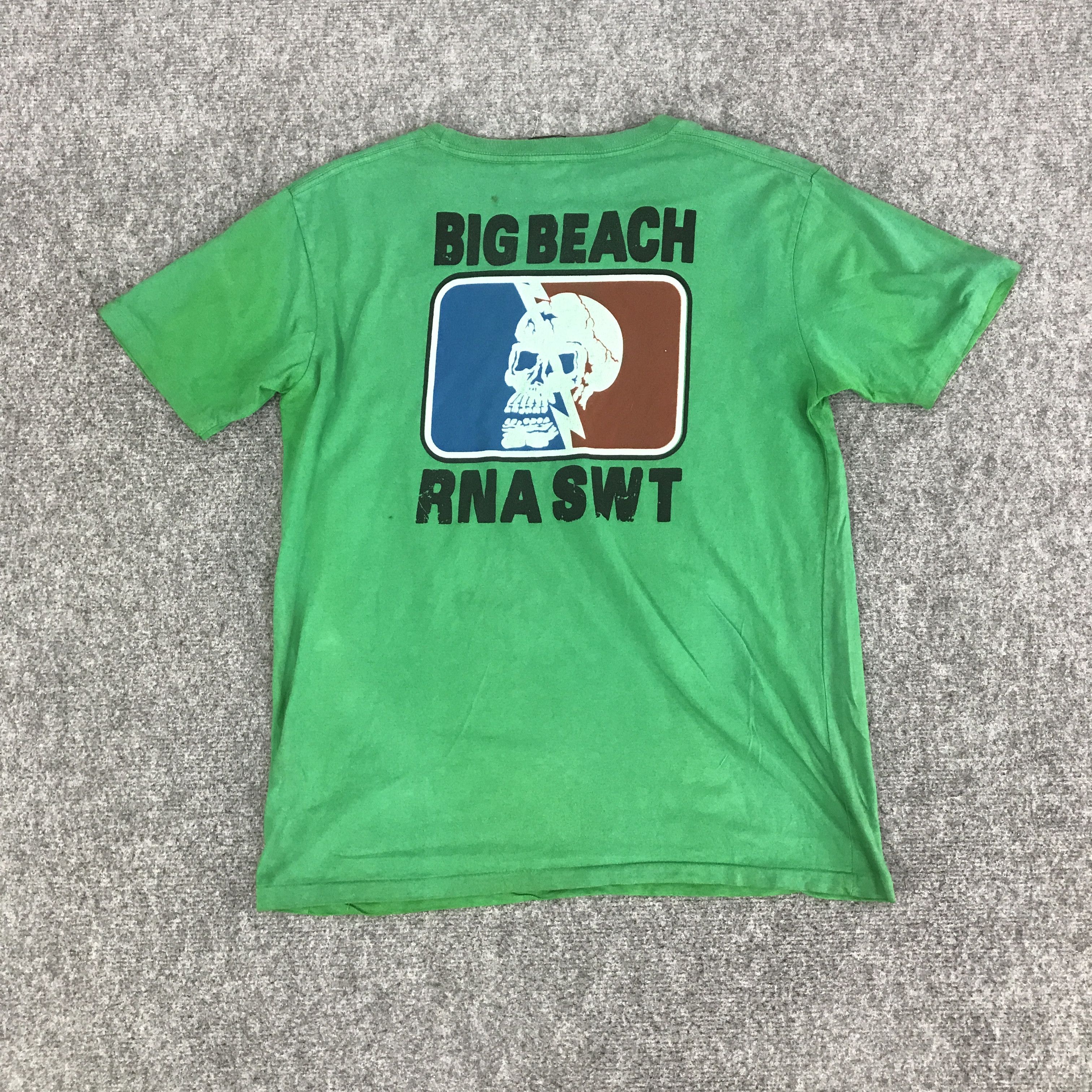 Japanese Brand RNA X SKULL BIG BEACH T-SHIRT K117B8 Size US M / EU 48-50 / 2 - 3 Thumbnail