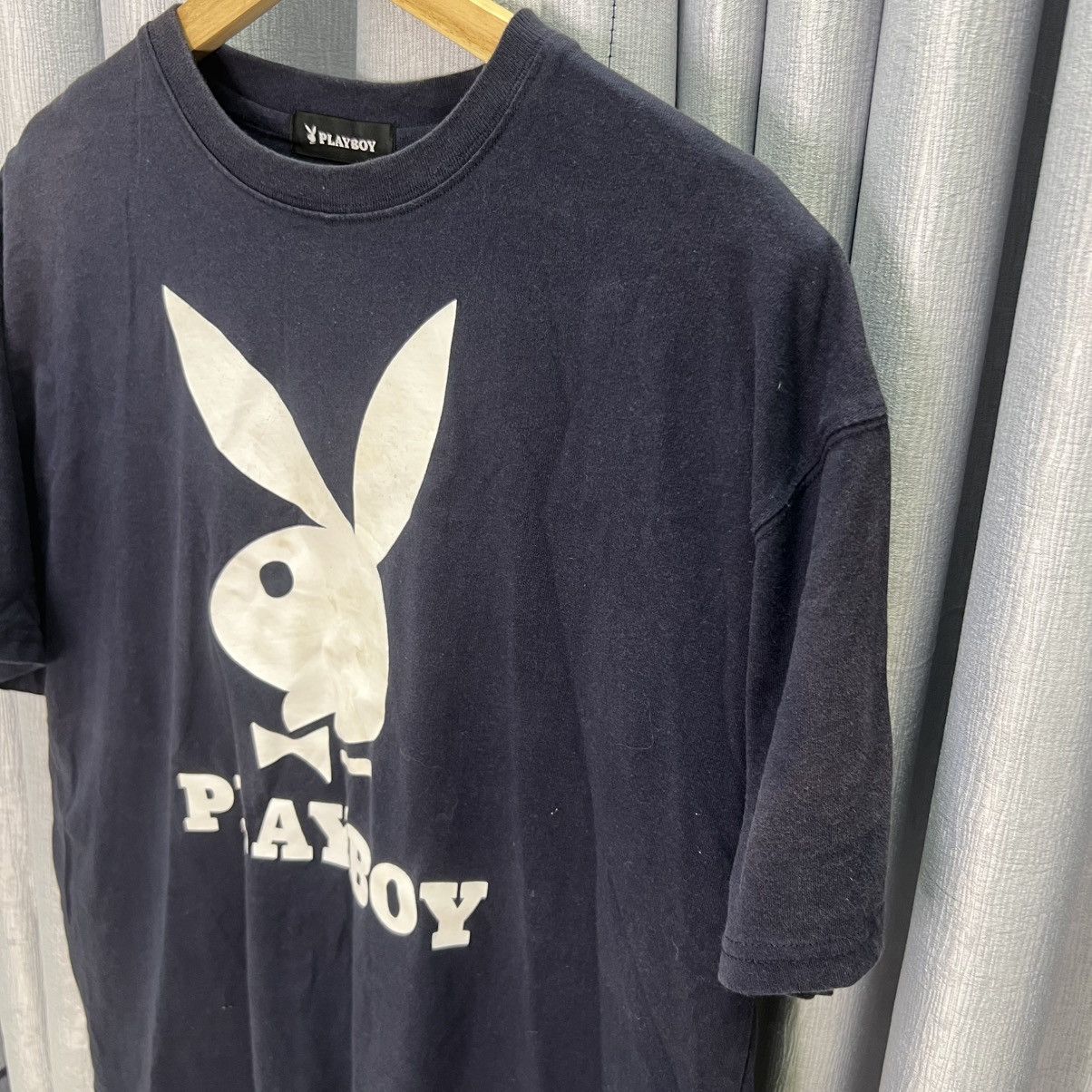 Playboy Faded Vintage Playboy Big Logo Tshirt Baggy Tee Size US L / EU 52-54 / 3 - 2 Thumbnail