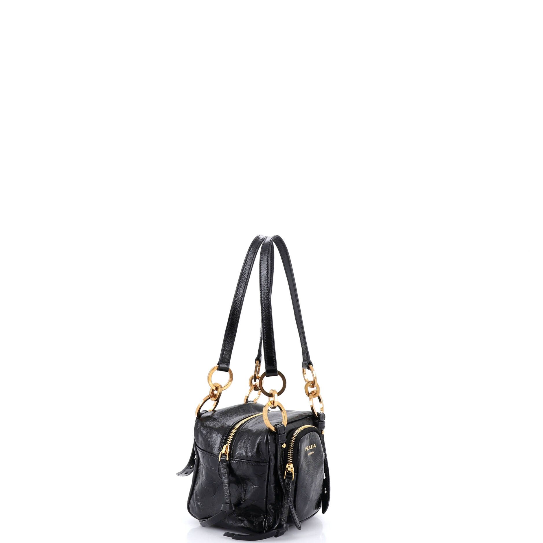 Prada Dangle Top Handle Bag Leather Mini Size ONE SIZE - 1 Thumbnail