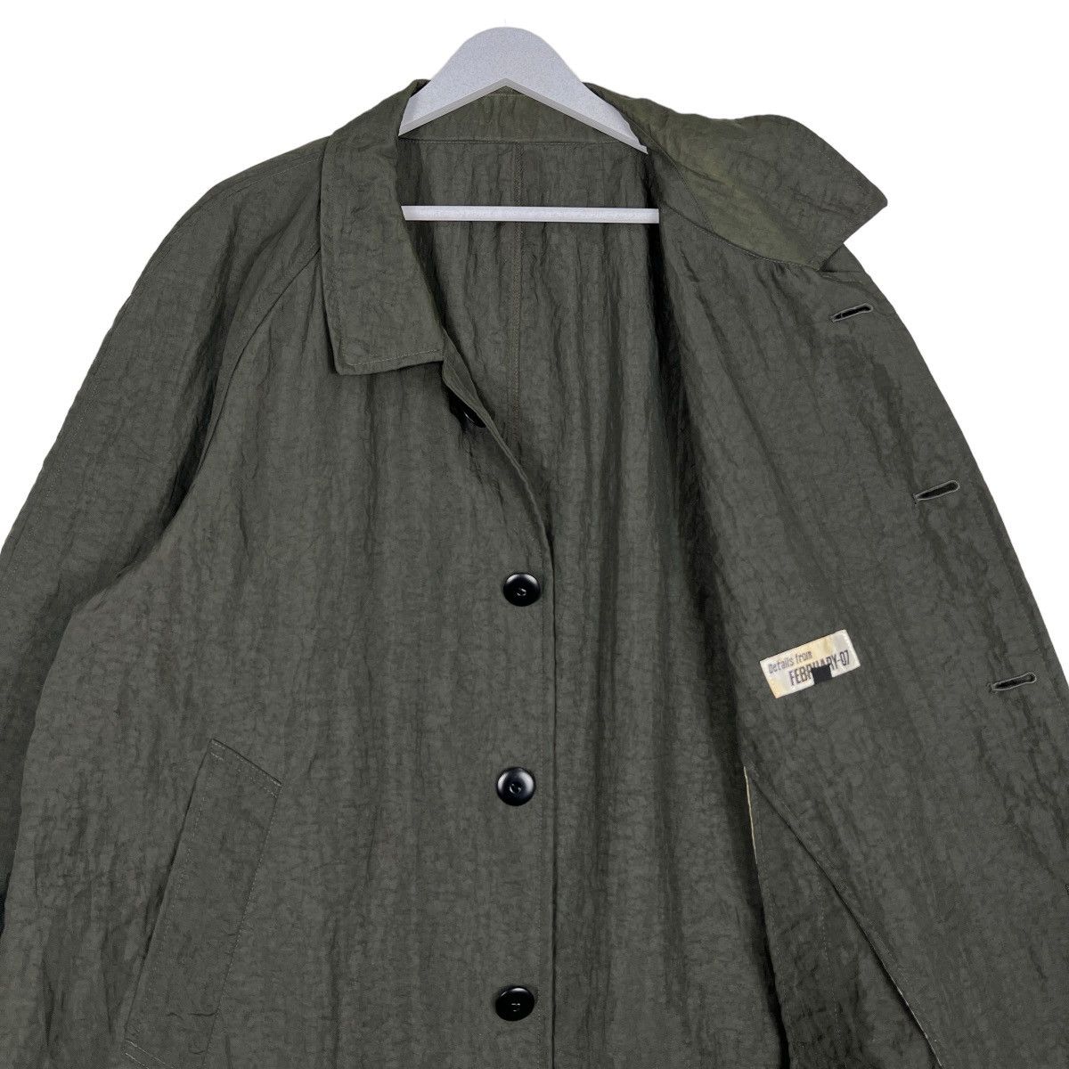 Issey Miyake 🔥 90s FEBUARY 0-7 NYLON TRENCH COAT Size US L / EU 52-54 / 3 - 11 Thumbnail