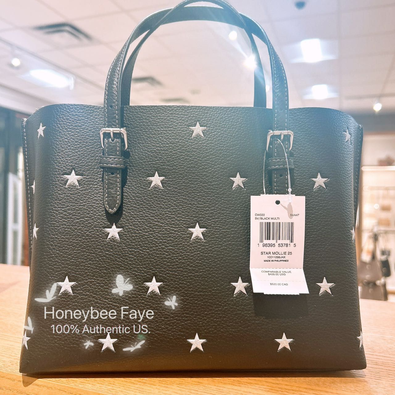 Coach Mollie Tote Bag 25 With Star Print CW022 Size ONE SIZE - 3 Thumbnail