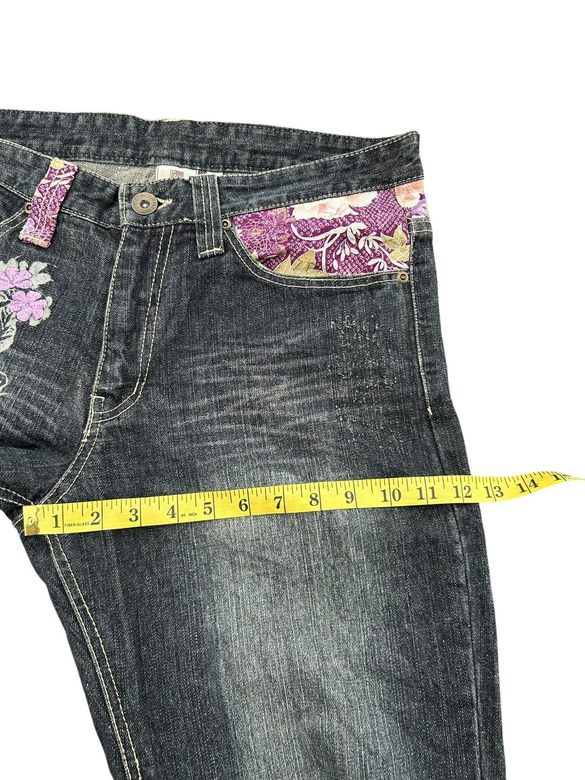 Japanese Brand × Kapital × Vintage Karakuri Tamashii Inspired Japanese GUMU Denim Jeans Rare ☠️ Size US 34 / EU 50 - 17 Thumbnail