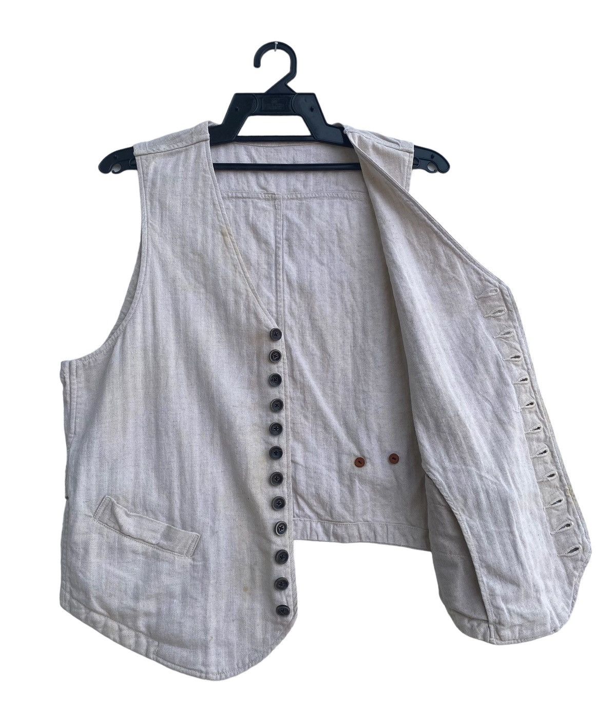 Vintage Rare KAPITAL japan button up hbt cotton vest jacket Size US M / EU 48-50 / 2 - 5 Thumbnail
