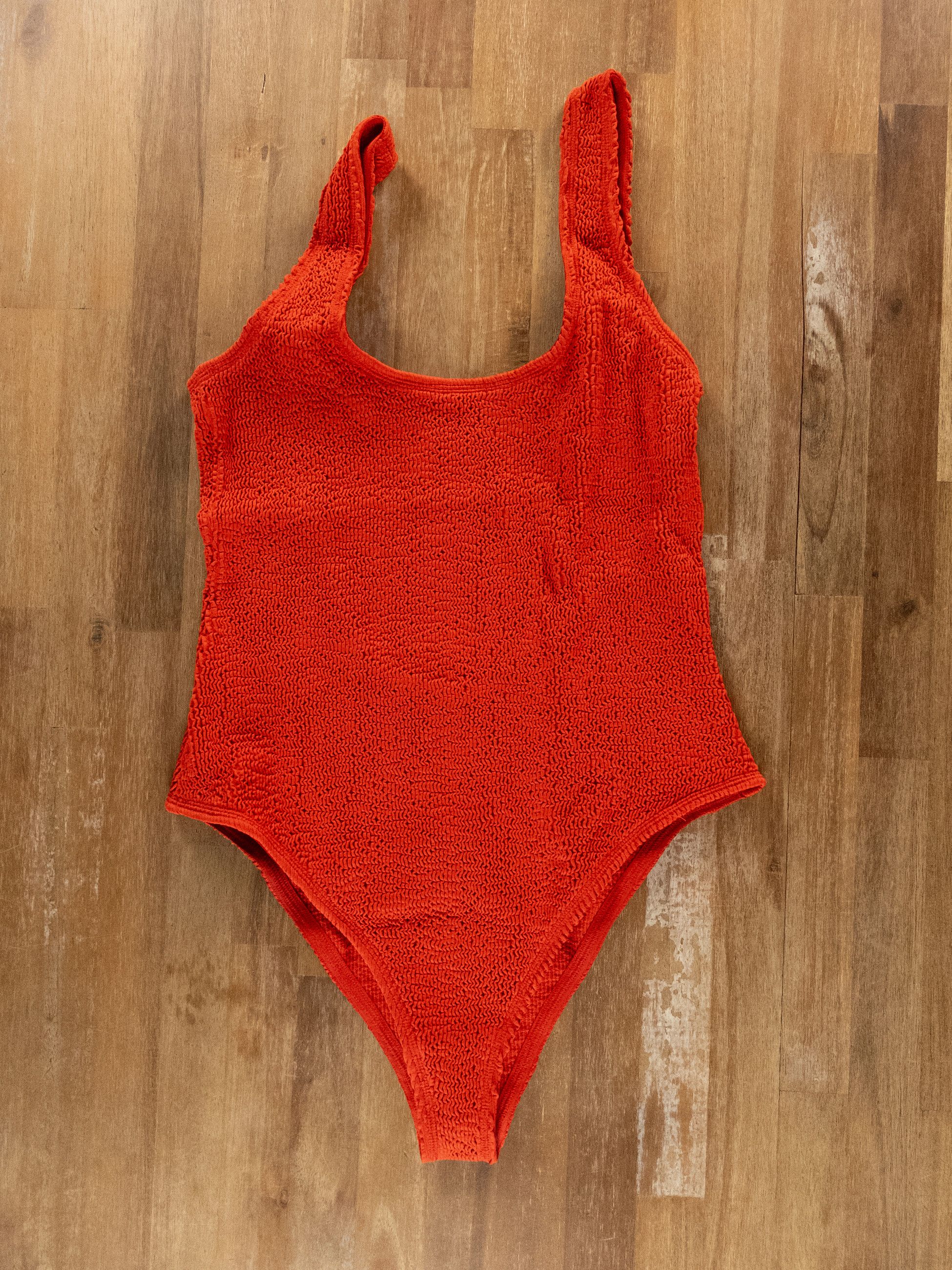 Bottega Veneta BOTTEGA VENETA crinkle orange one piece swimsuit Size Large Size 30" / US 8 / IT 44 - 2 Thumbnail