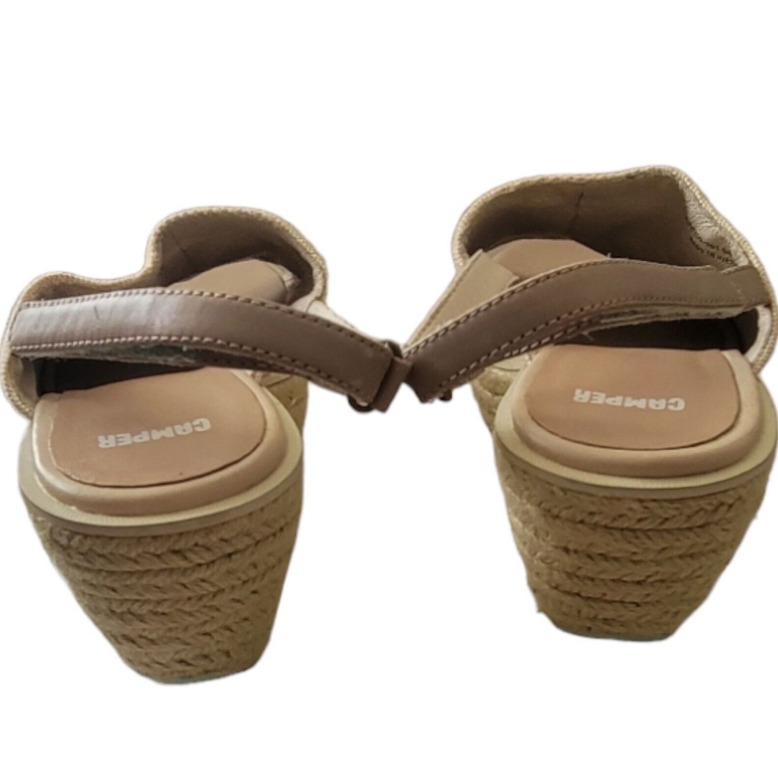 Camper Camper Damas Beige Wedge Women Sandals Size 40/10 Size US 10 / IT 40 - 7 Thumbnail