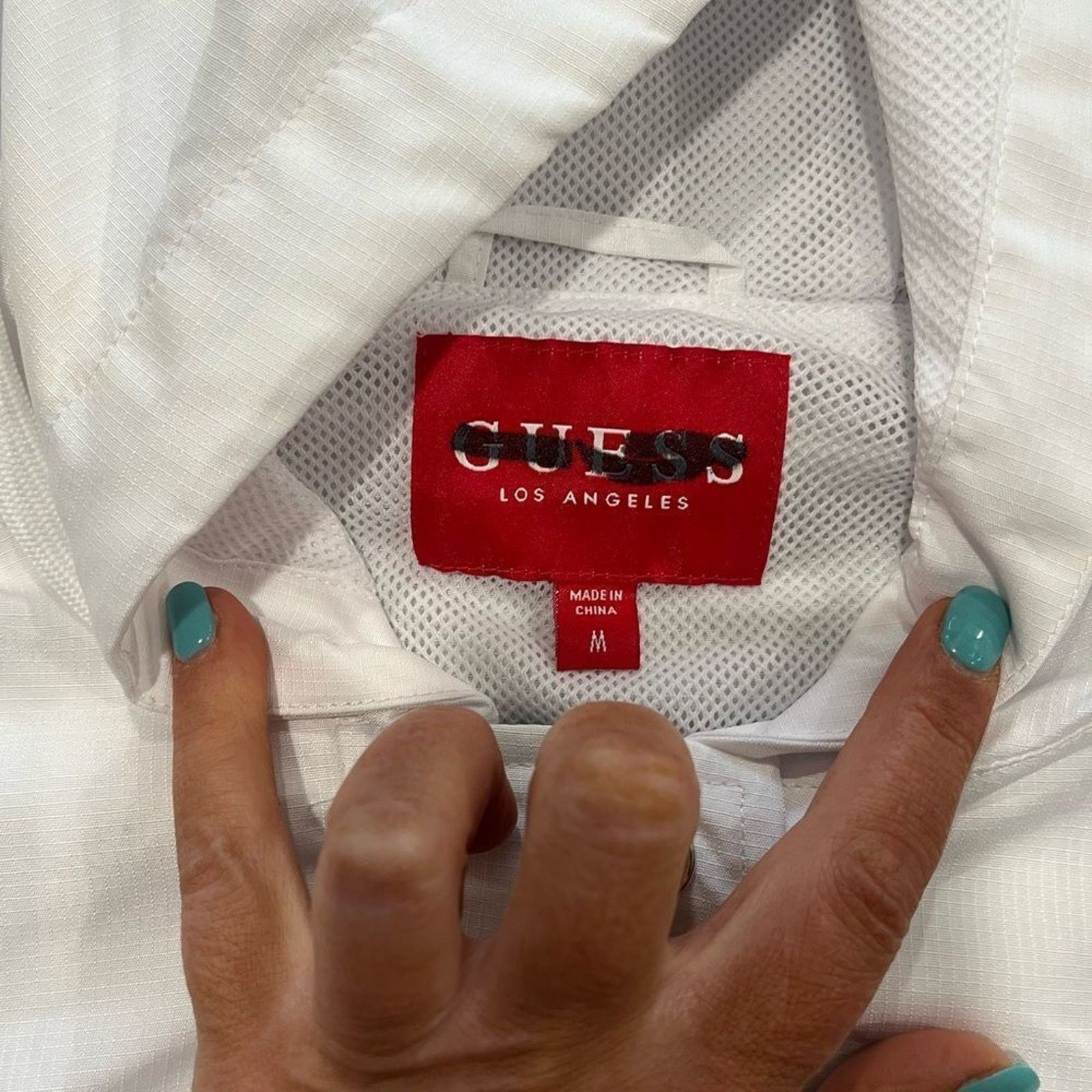 Guess NWOT Guess Black White Cropped Windbreaker Raincoat Size M / US 6-8 / IT 42-44 - 6 Thumbnail