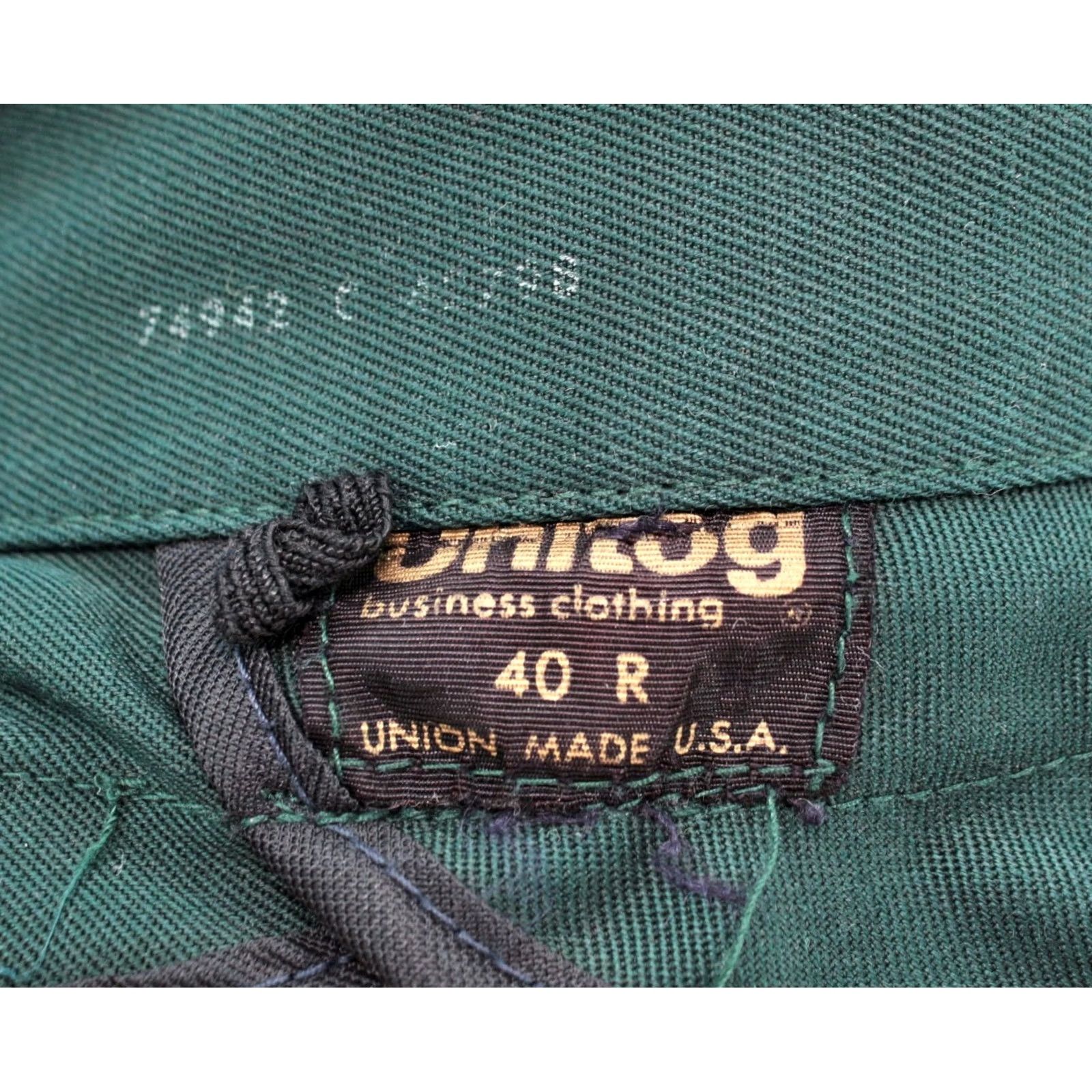 Vintage VINTAGE Unitog 60s 70s Work Jacket Dark Green Patch 40 R Knoll Welding Mens Size US XXS / EU 40 - 6 Thumbnail