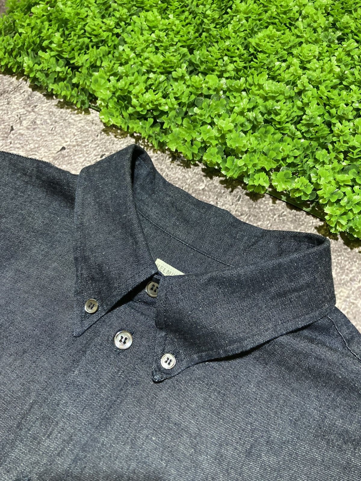 Helmut Lang Helmut Lang 1999 Men's Shirt L Blue Cotton Denim Parachute Size US L / EU 52-54 / 3 - 9 Thumbnail