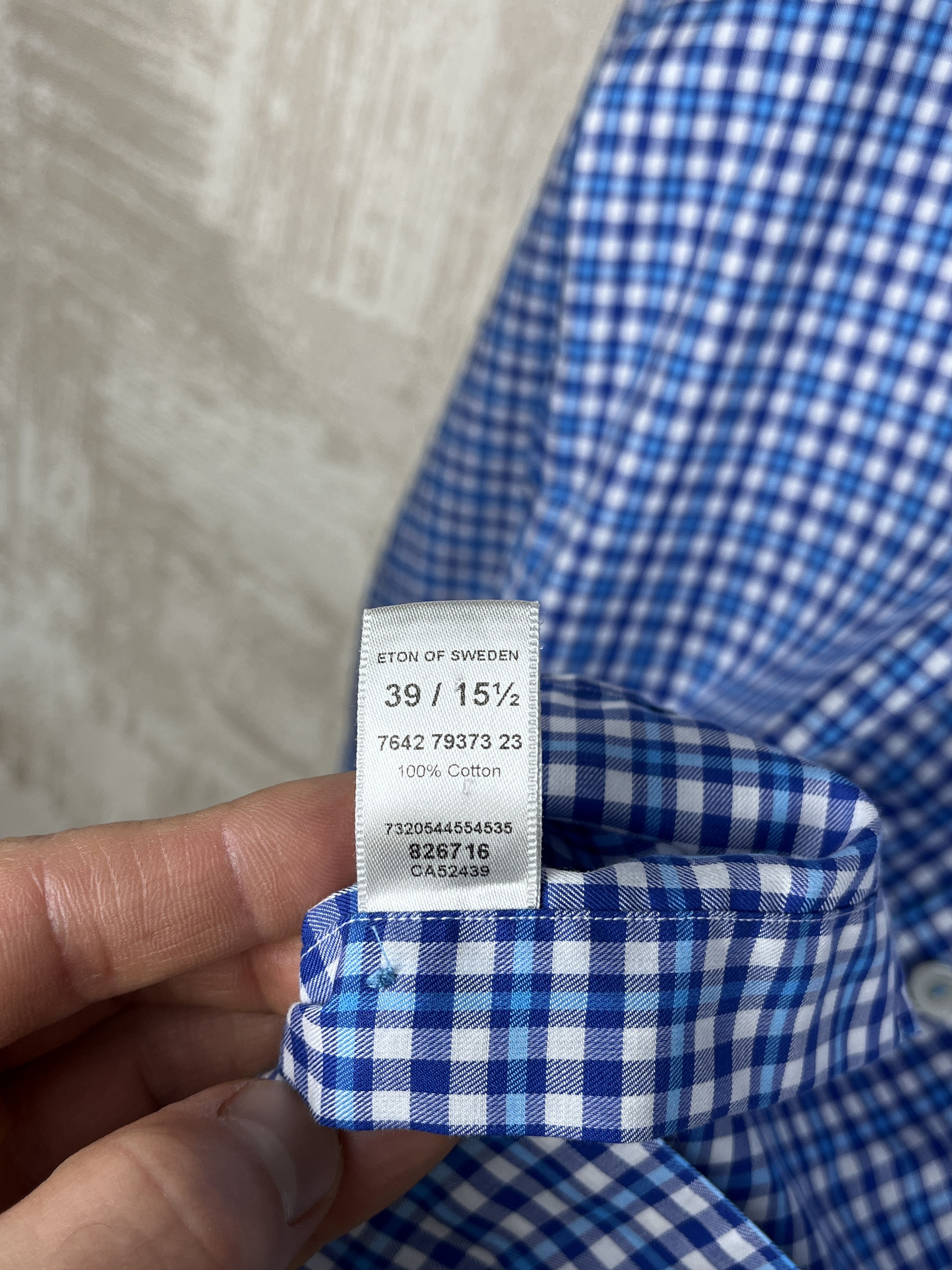 Eton Eton Check Dress Shirt Long Sleeve Men's Size 39 15.5 Size US M / EU 48-50 / 2 - 9 Thumbnail