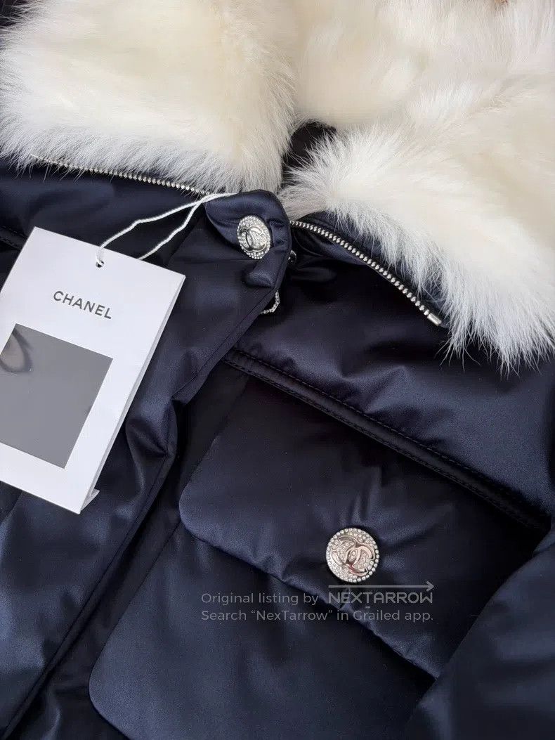 Chanel Chanel Ski series wool collar rhinestone buckle cotton jac Size XS / US 0-2 / IT 36-38 - 5 Thumbnail