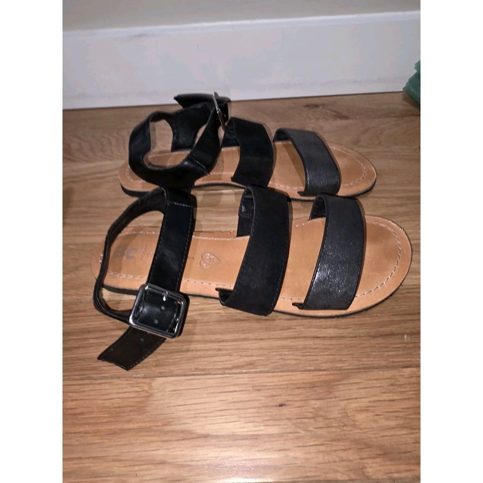 Vintage BC Footwear Women's Sandal Picturesque Flat 7.5 Black Redefined? Size US 8 / IT 38 - 3 Thumbnail