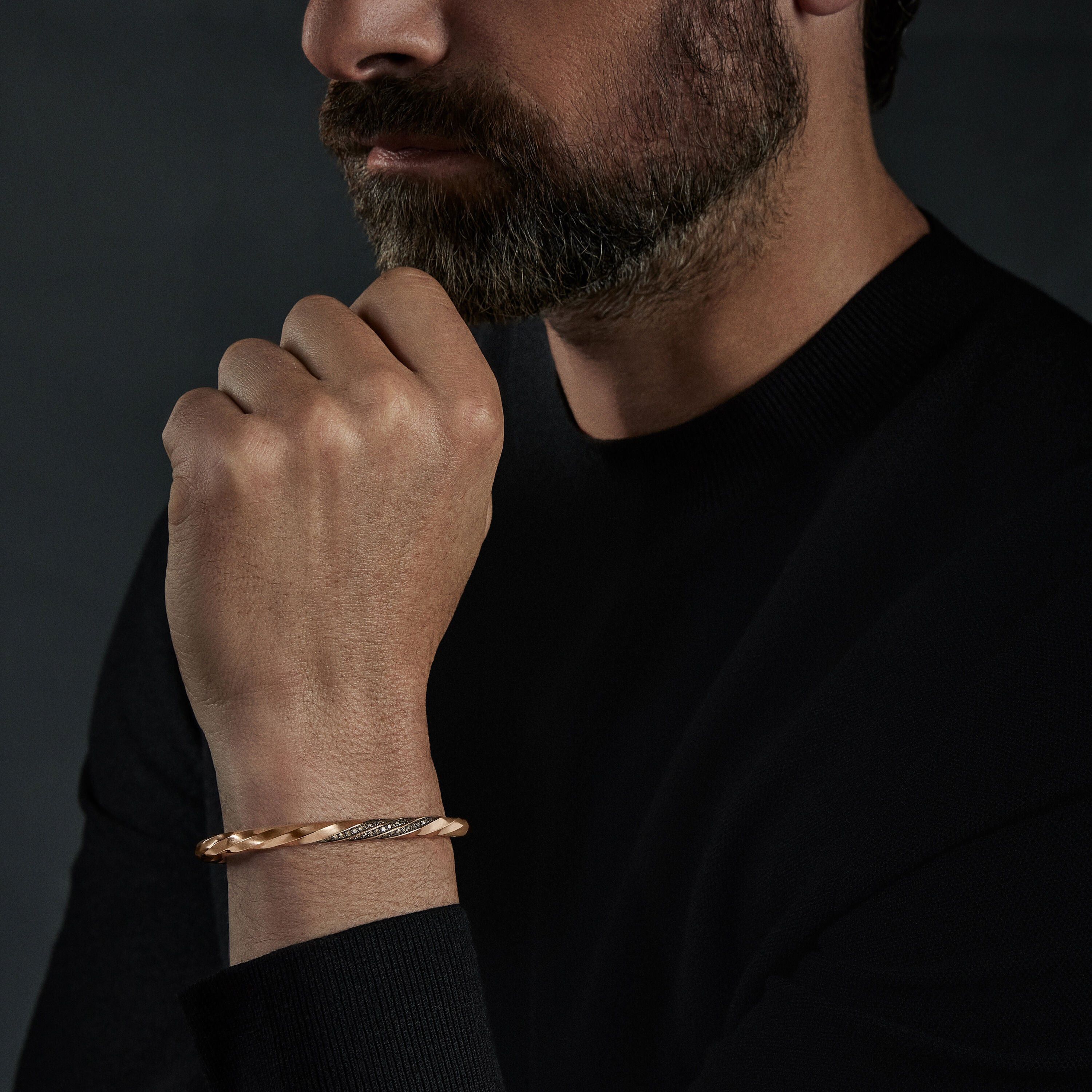 David Yurman o1w1db10325 Size:OS/Cable Edge Cuff Bracelet in Golden Size ONE SIZE - 3 Thumbnail