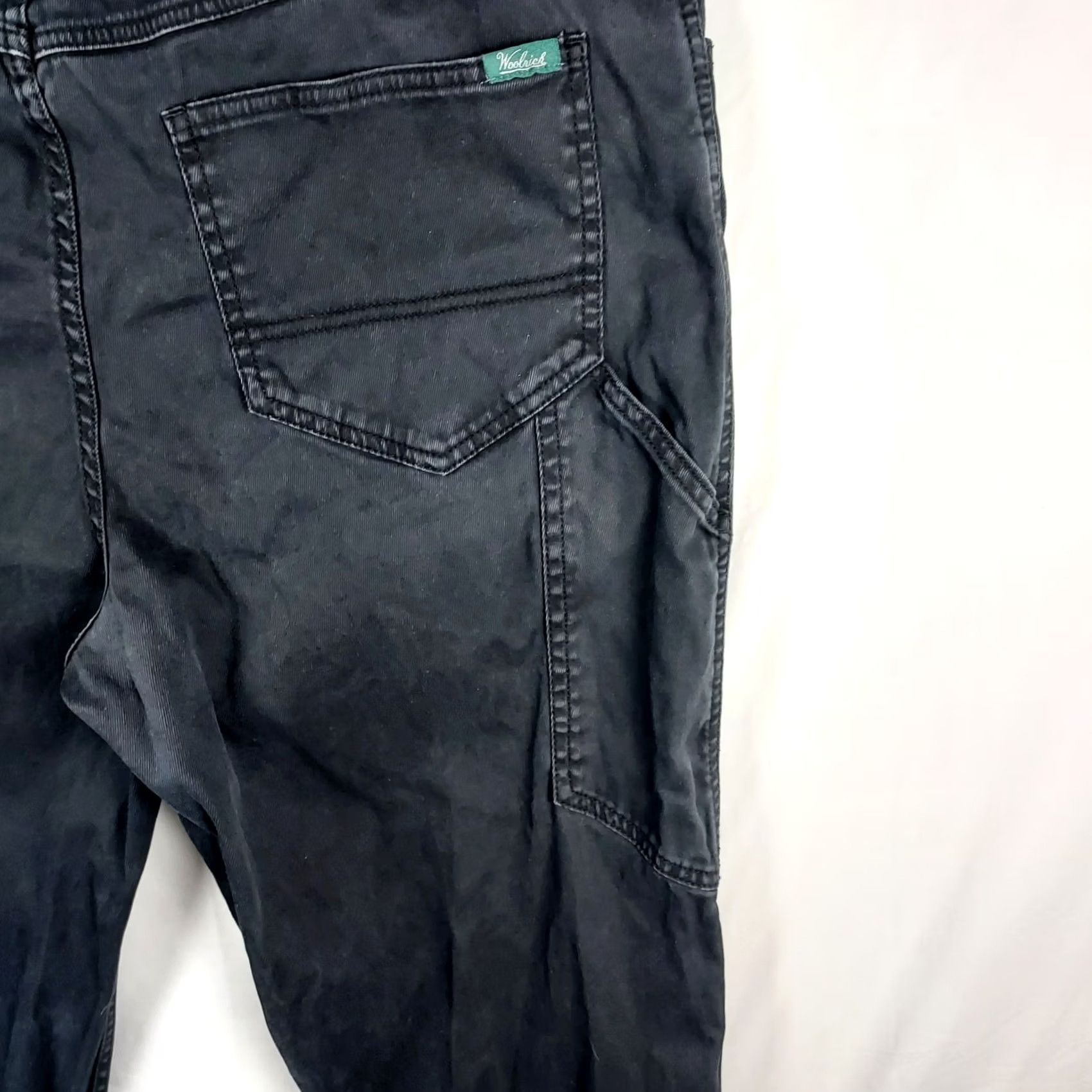 Vintage Woolrich Woolen Mills Men’s Chino Pants 36x30 Black Cotton Casual Work Trouser Size US 36 / EU 52 - 5 Thumbnail