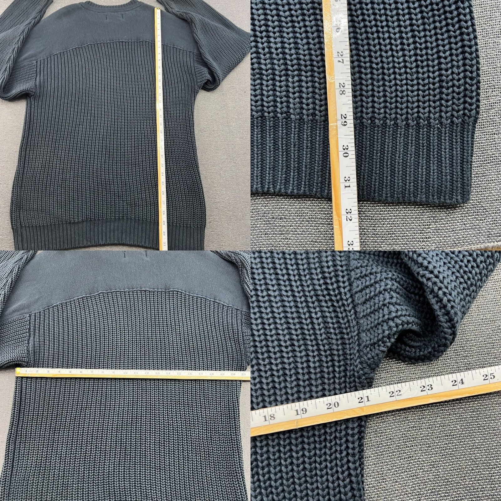 Palace Palace Thick Chunk Knit Sweater Mens M Navy Crewneck Knitted Heavy Cardigan Pullover Modern Knit Shirt Size US M / EU 48-50 / 2 - 8 Thumbnail