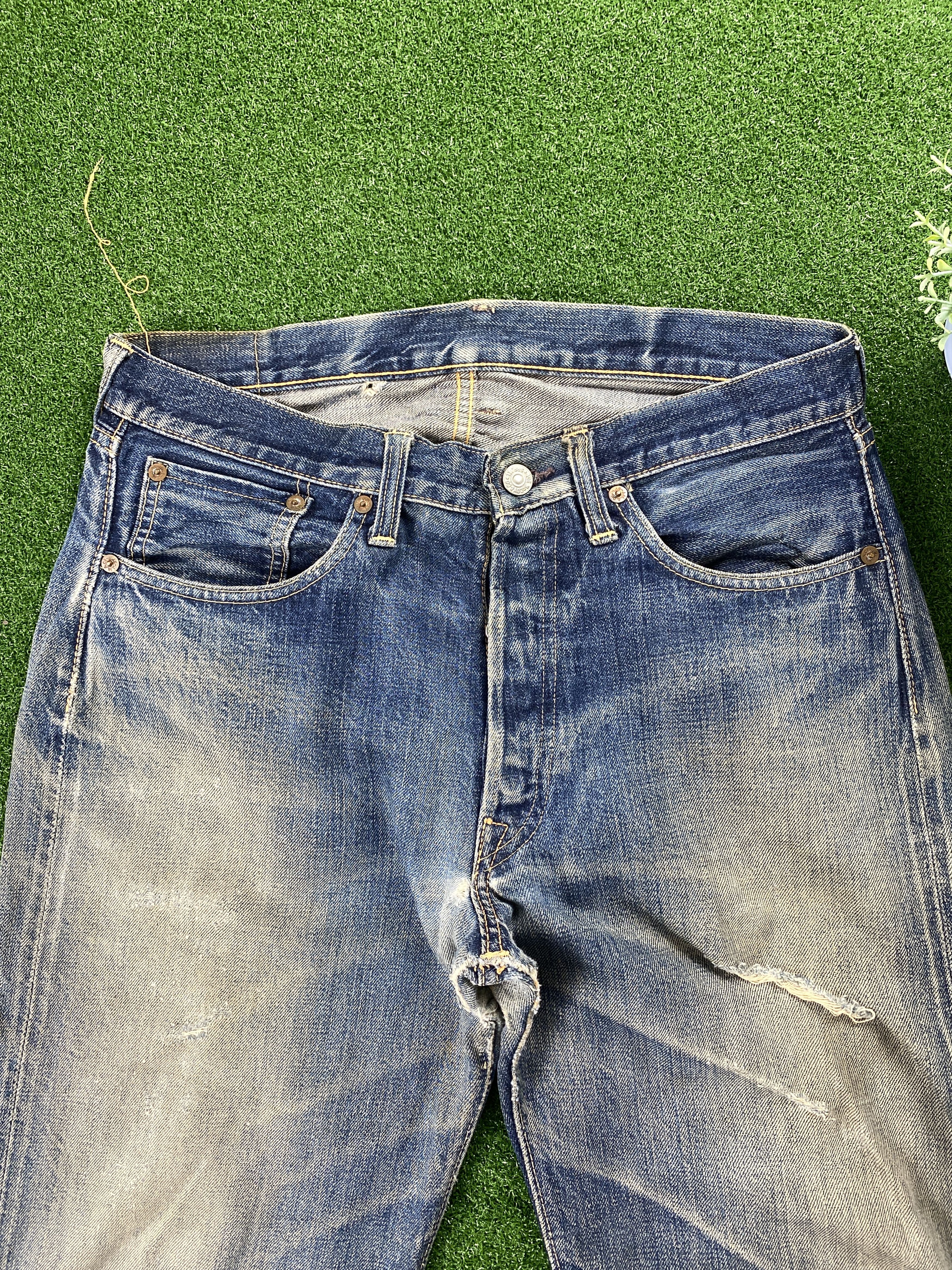 Japanese Brand 💢 Selvedge Joe Mccoy & Co Faded Distressed Jeans CP0084 Size US 32 / EU 48 - 2 Thumbnail