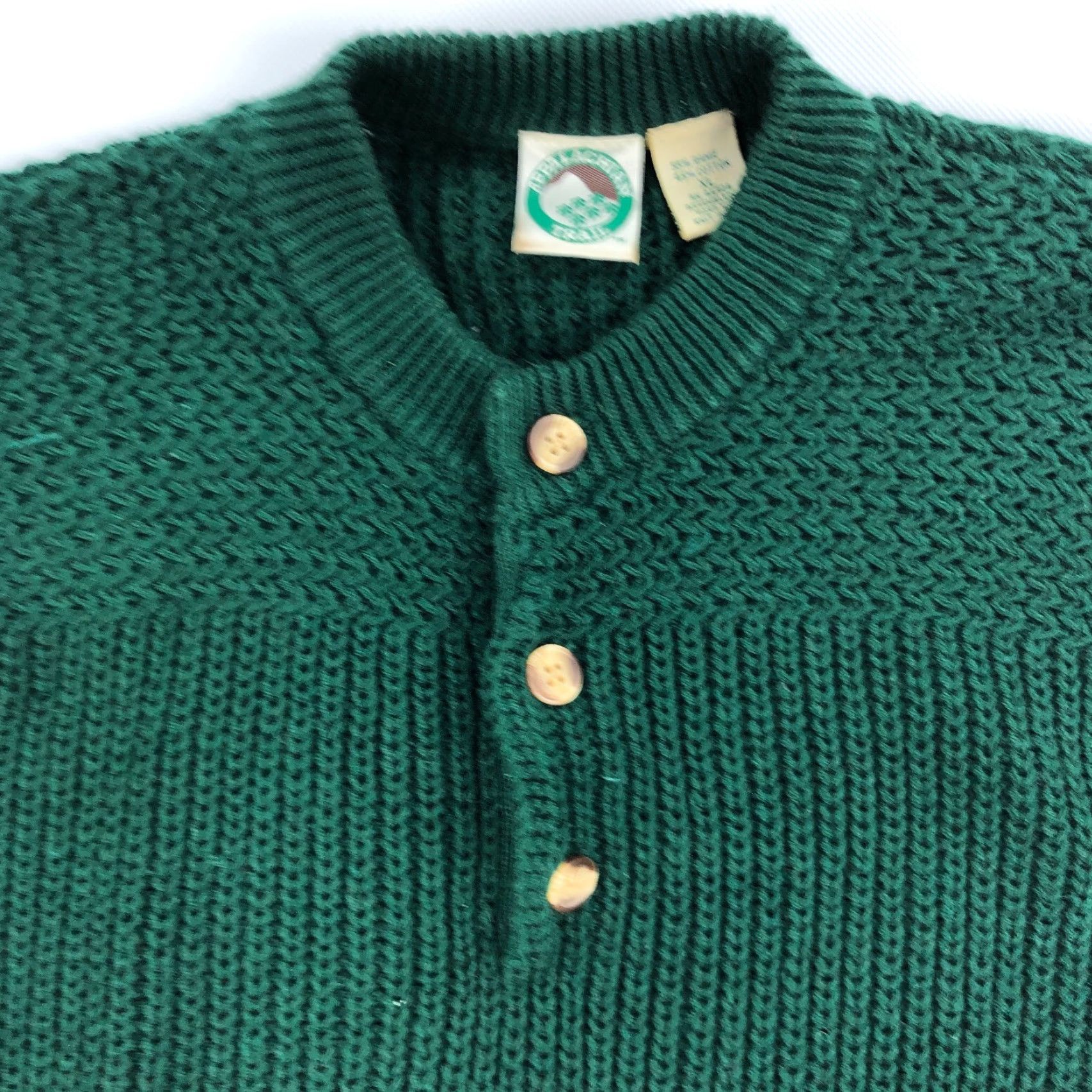 Vintage VINTAGE Appalachian Trail Sweater Mens XL Green 80s Crew Neck Ribbed Knit Pullover Shirt Mens Size US XL / EU 56 / 4 - 2 Thumbnail