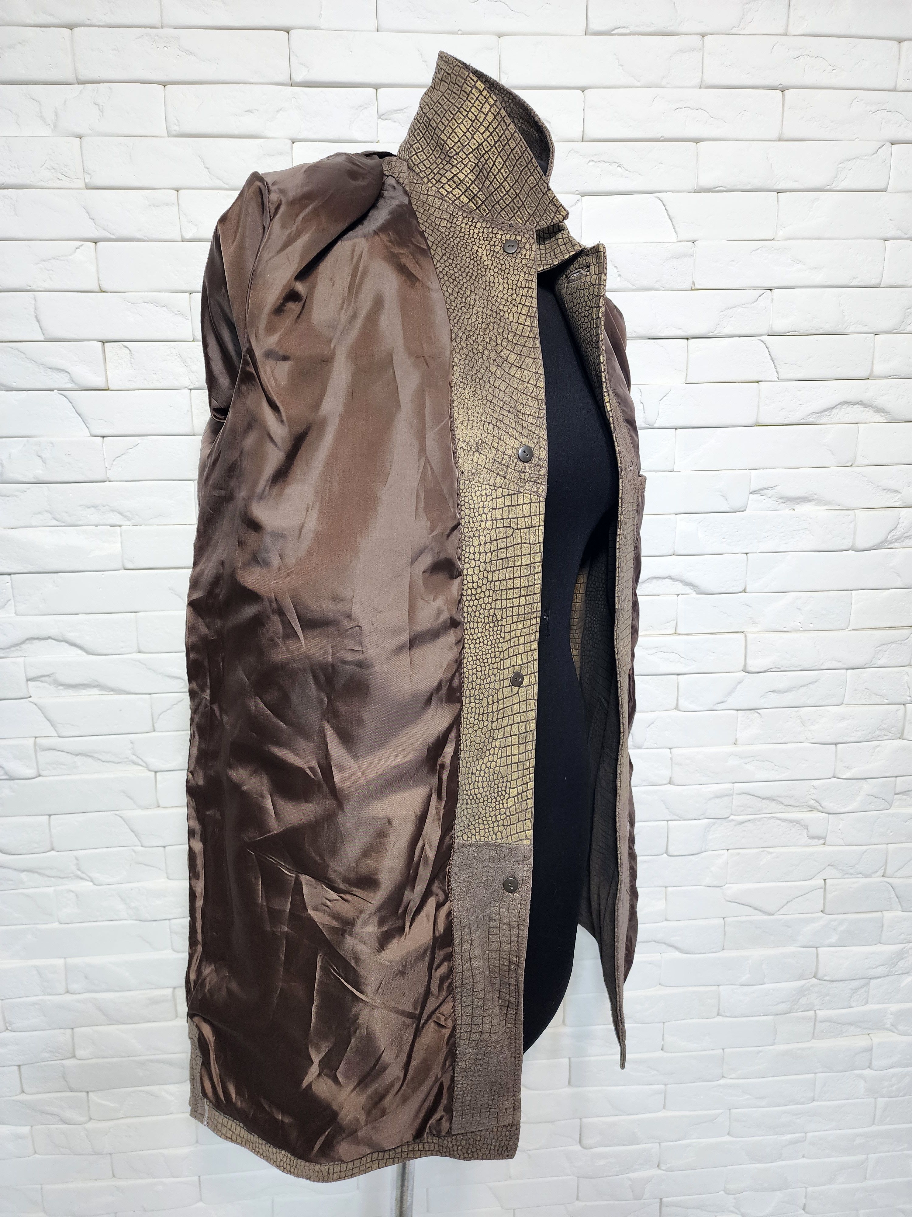 Genuine Leather Women's leather jacket in gold color. Size L / US 10 / IT 46 - 9 Thumbnail