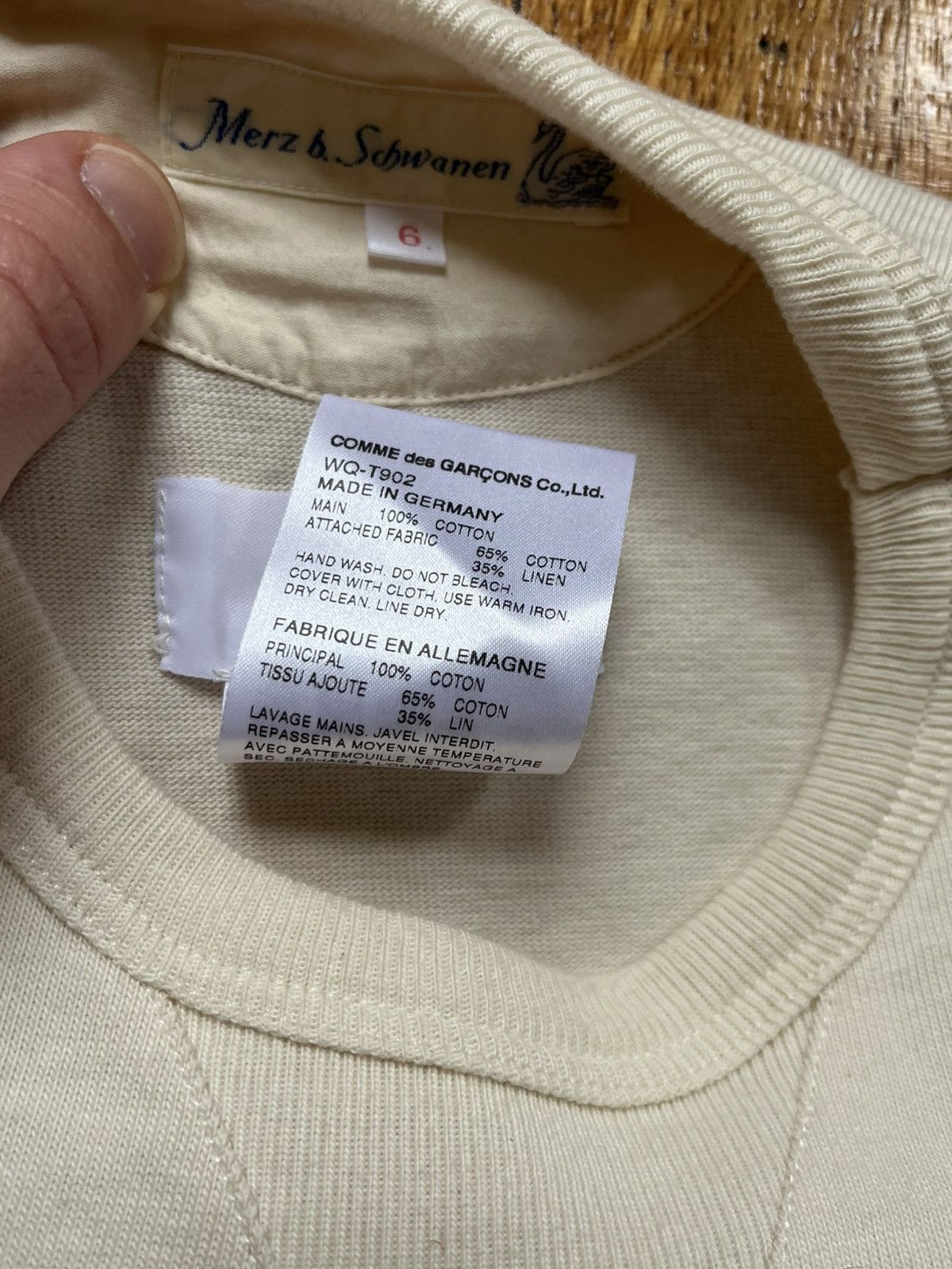 Junya Watanabe × Merz B. Schwanen EYE Junya Watanabe Man x Merz B. Schwanen patchwork crewneck Size US L / EU 52-54 / 3 - 7 Thumbnail