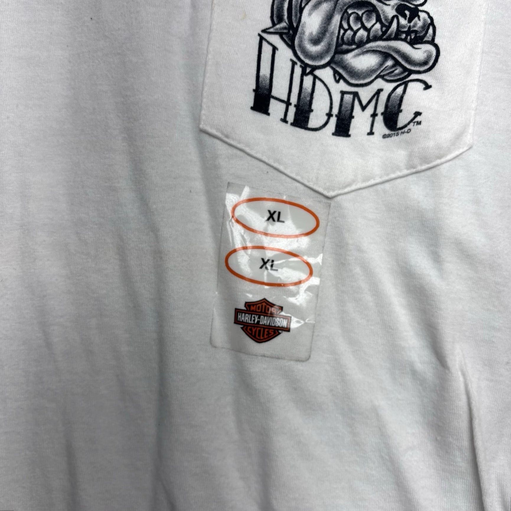 Harley Davidson VINTAGE Harley-Davidson Graphic Shirt XL White Short Sleeve Clown Biker Grunge 2010s Mens Size US XL / EU 56 / 4 - 6 Thumbnail