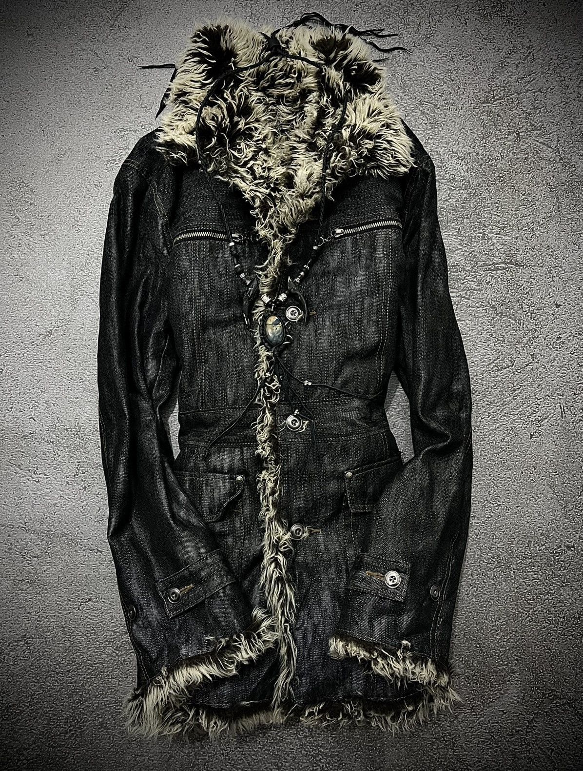 Nicole Club 2000s NICOLE CLUB FOR MEN VKEI STYLE FUR LINER JACKET Size US L / EU 52-54 / 3 - 3 Thumbnail