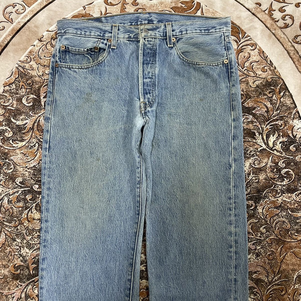Levi's Vintage Clothing 🔥Vintage Levis 501 Stoned Washed Distress Dirty Denim Jeans Size US 34 / EU 50 - 2 Thumbnail